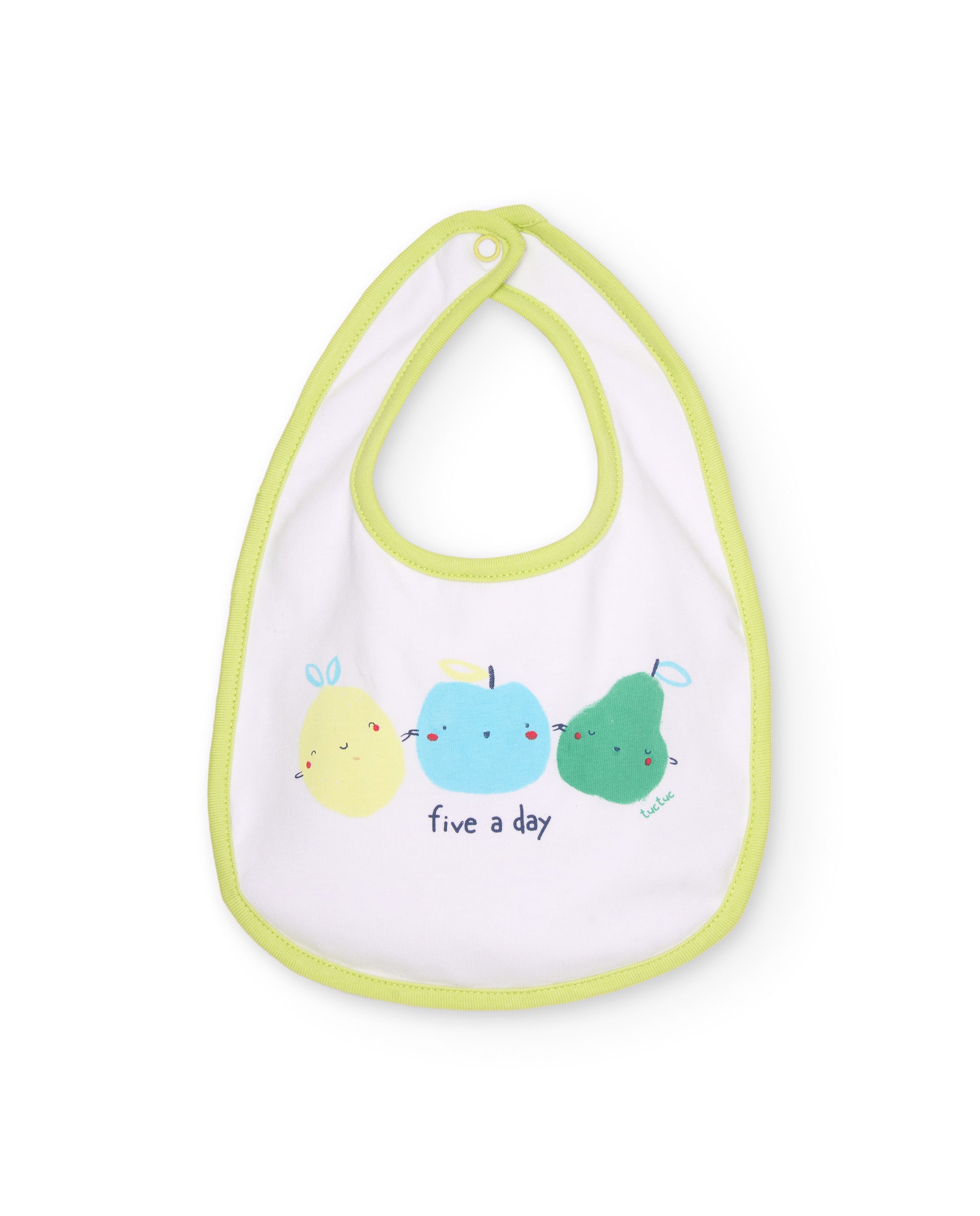 TucTuc Accessori bavaglini frutta bavaglino verde 2 pezzi neonato