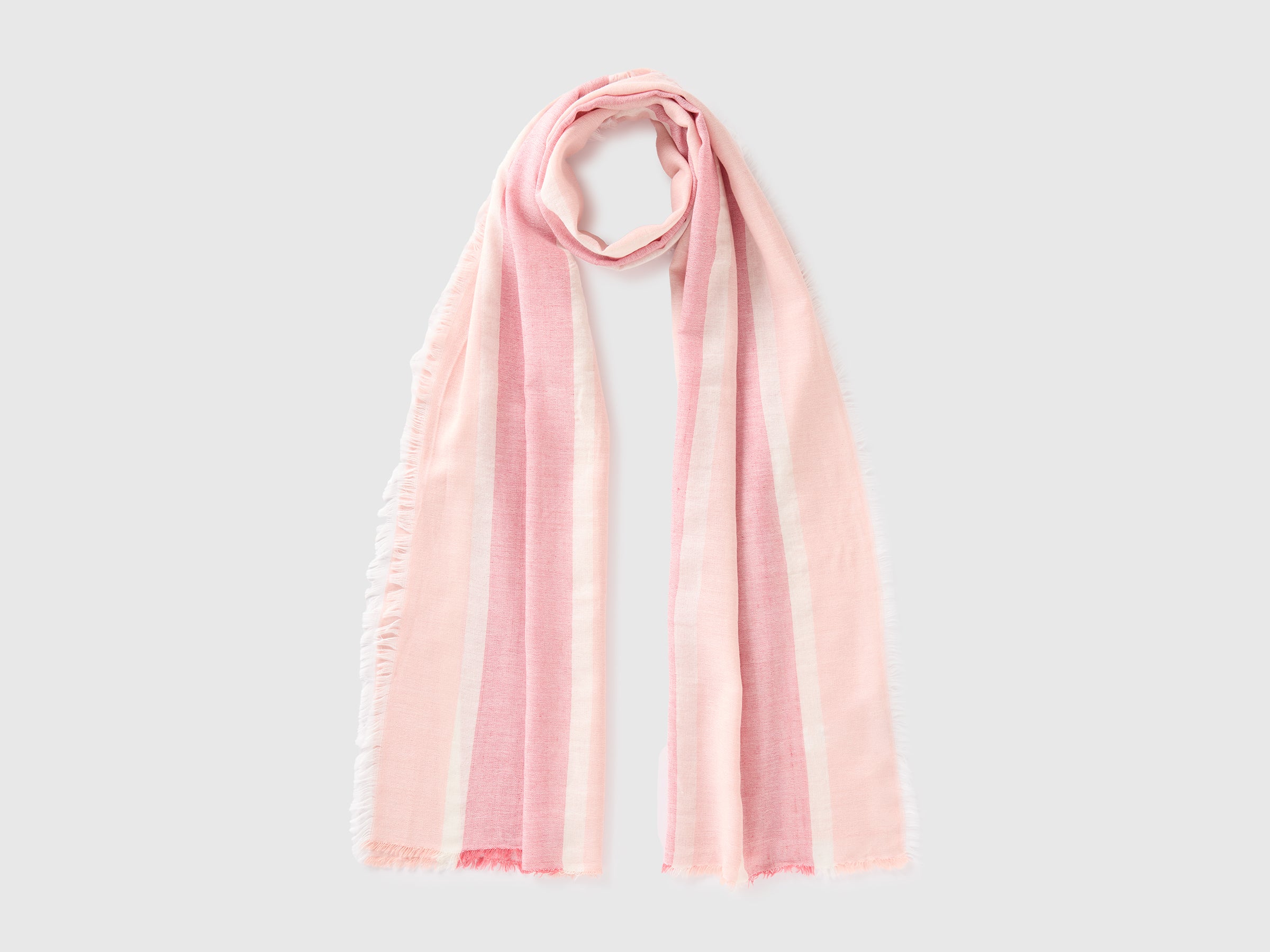 United Colors of Benetton Bags Sciarpa righe viscosa cotone taglia unica