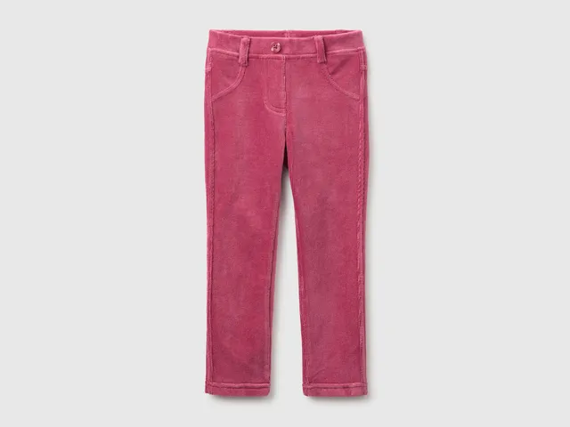 United Colors of Benetton Pantaloni Ciniglia Cotone a Coste 104