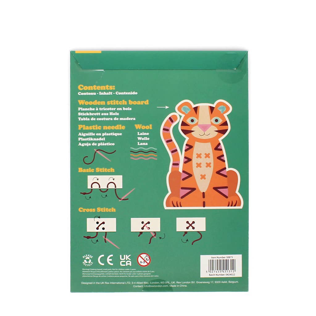 Rex London Gufo kit cucito bambini legno principianti