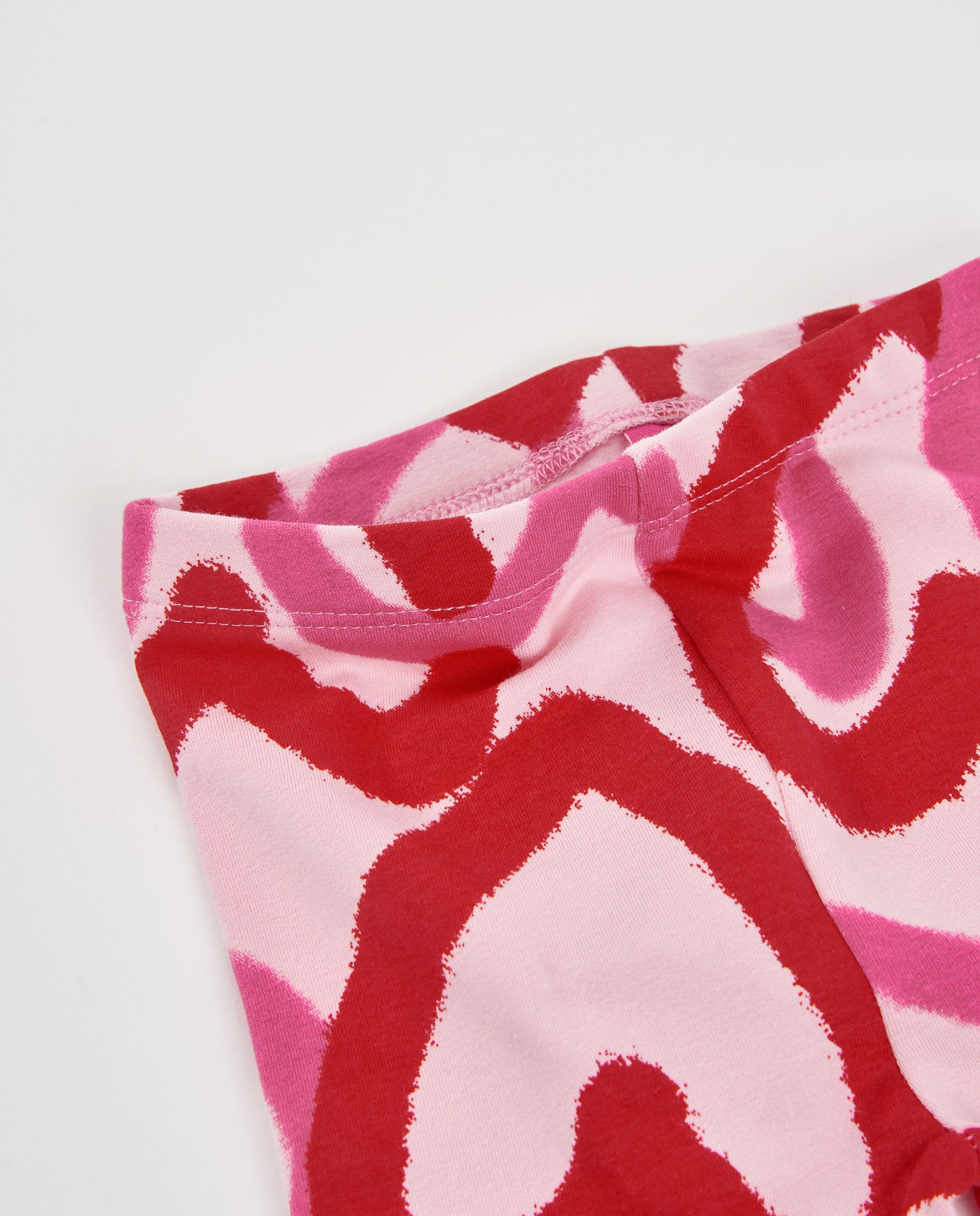 TucTuc Leggings Leggings bambina rosa cuori felpa