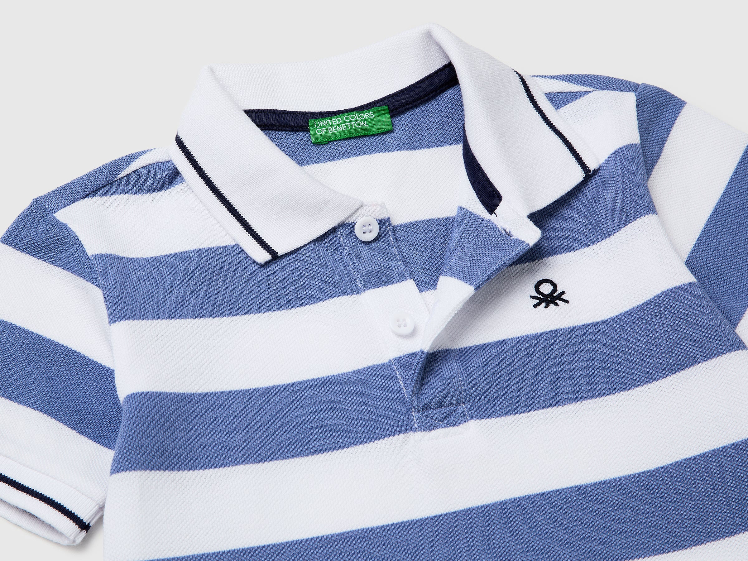 Benetton Polos Polo bimbo righe cotone manica corta