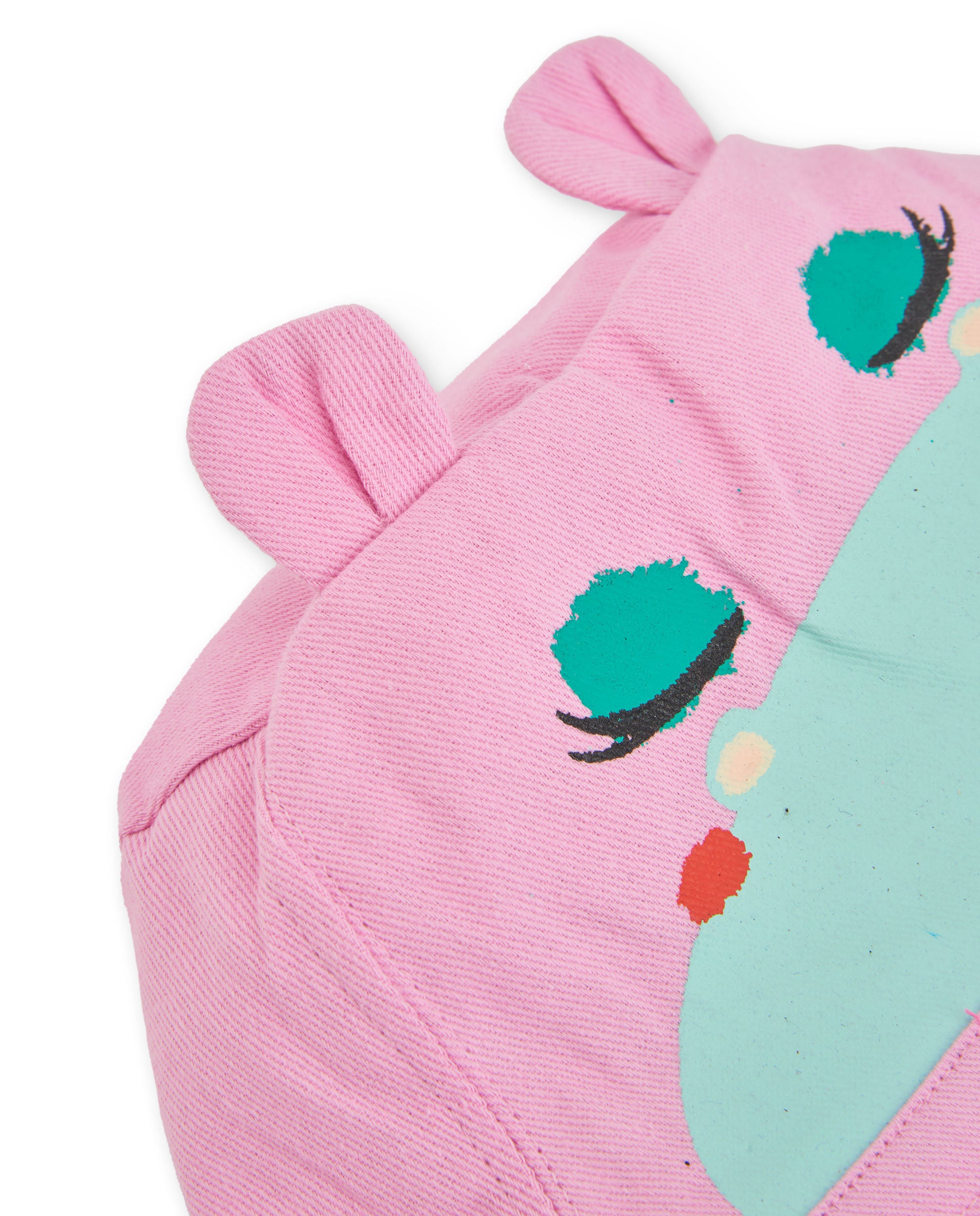TucTuc Accessori cappellino bambina cotone rosa reversibile sole