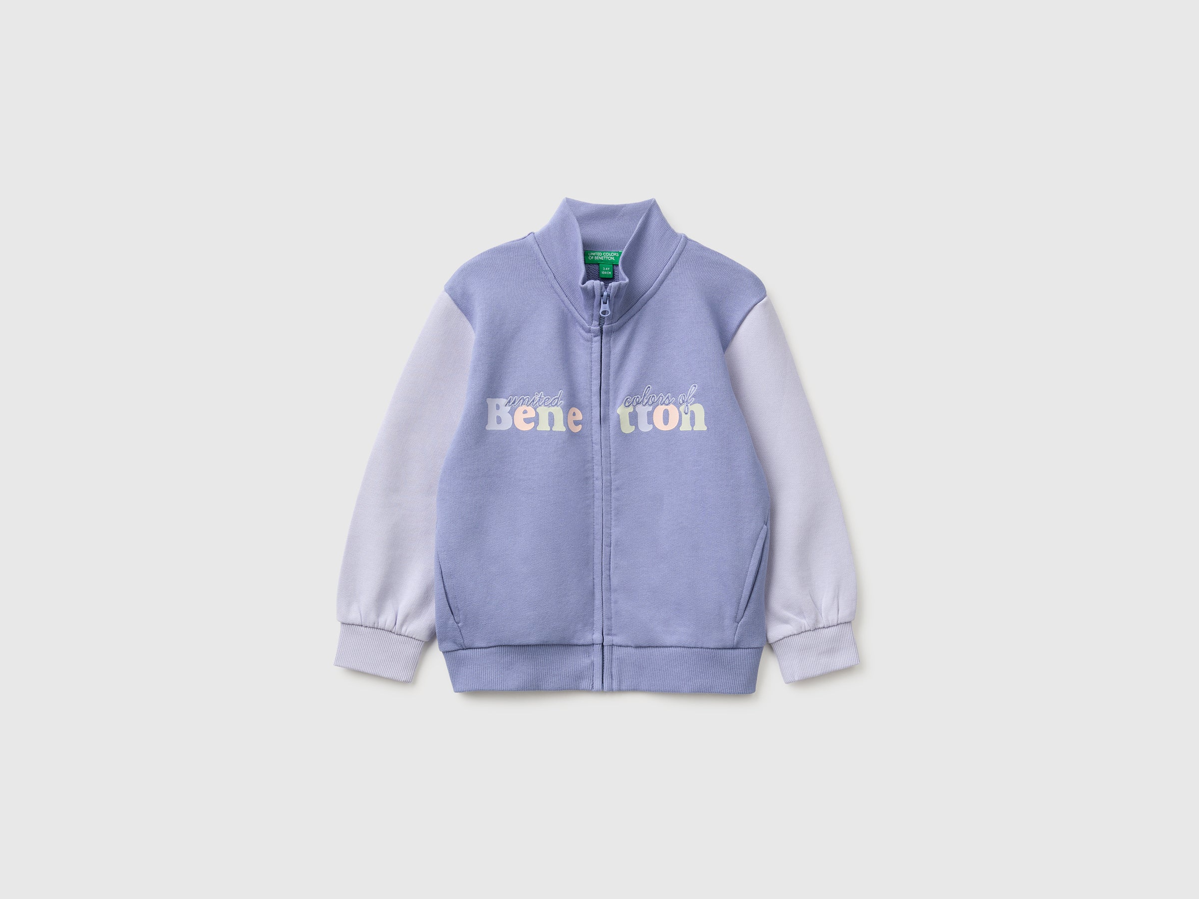 United Colors of Benetton Sweatshirts felpa 98 zip cotone bio