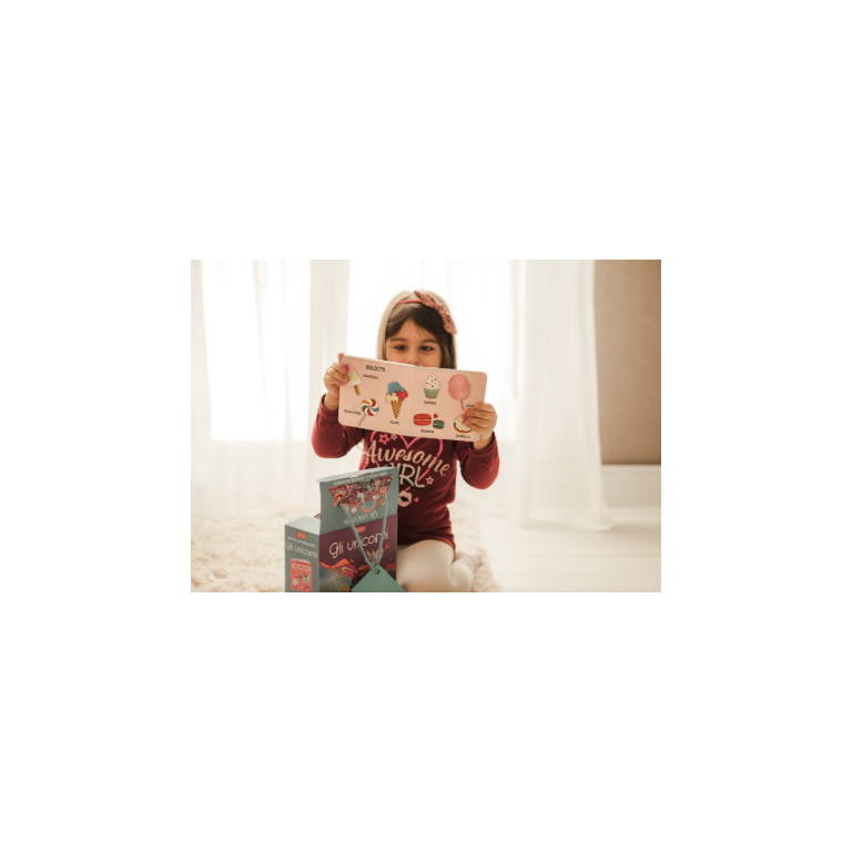 Sassi Qbox Unicorni puzzle 40 pezzi con libretto 4+ anni