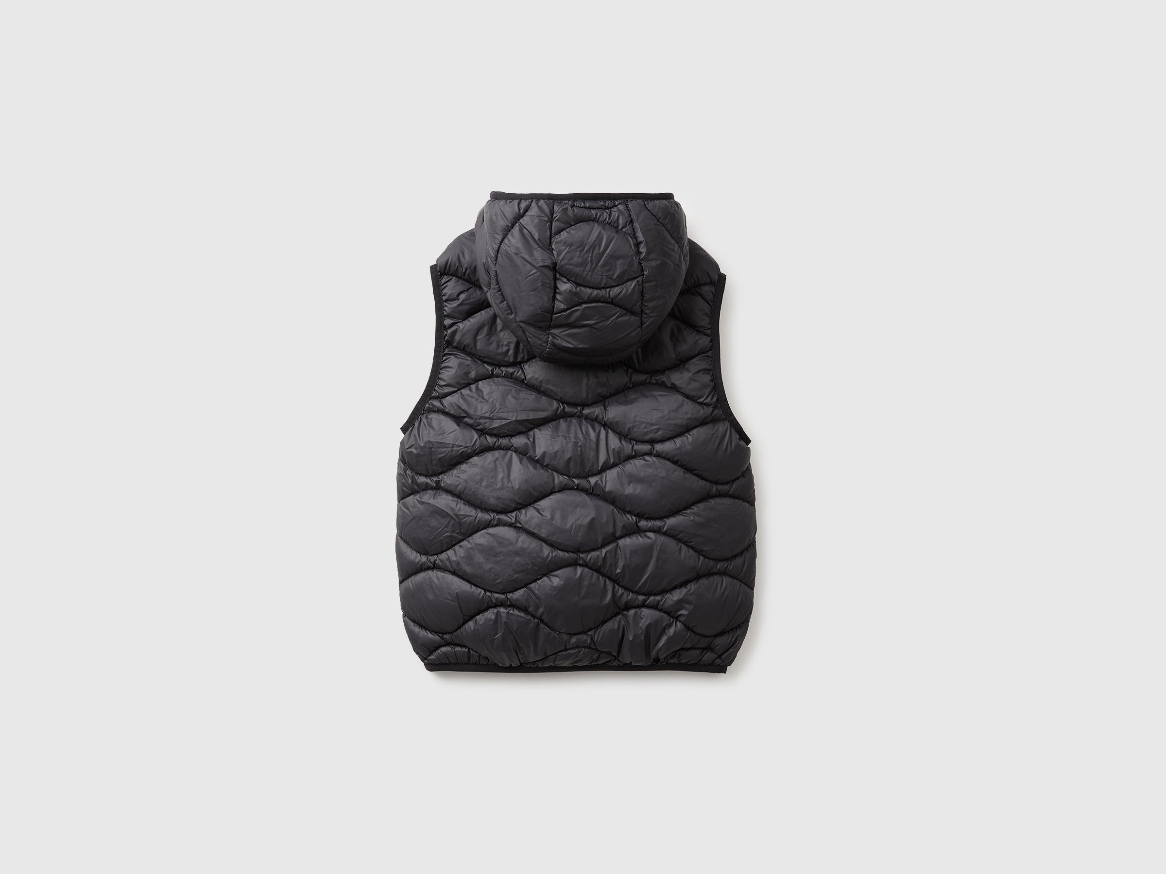 United Colors of Benetton Smanicato Imbottito Nylon con Cappuccio
