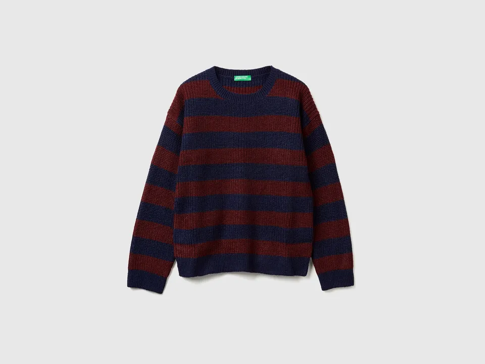 United Colors of Benetton Striped maglione righe girocollo M