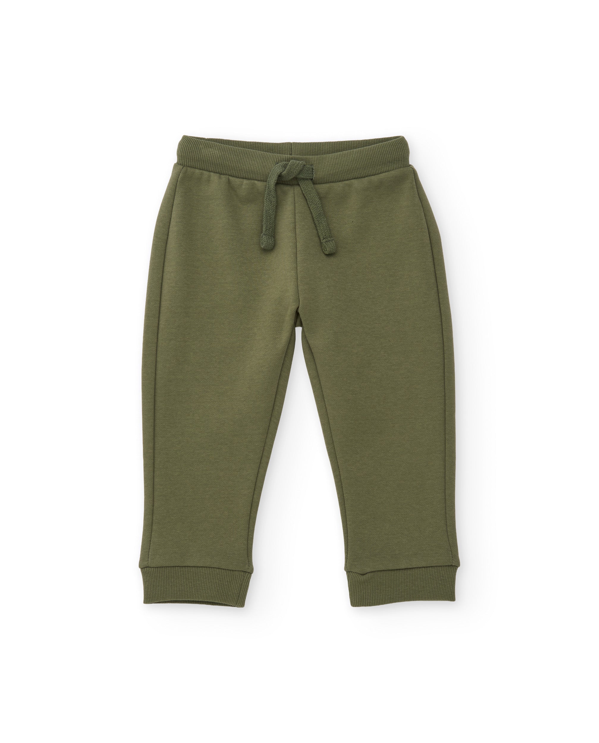 TucTuc Pantaloni felpa bambino verde oliva cotone