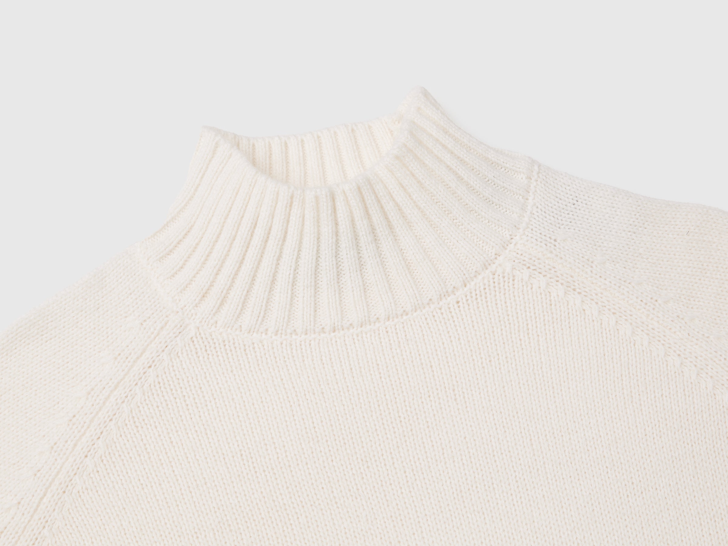Benetton Sweaters Maglione dolcevita frange taglia S