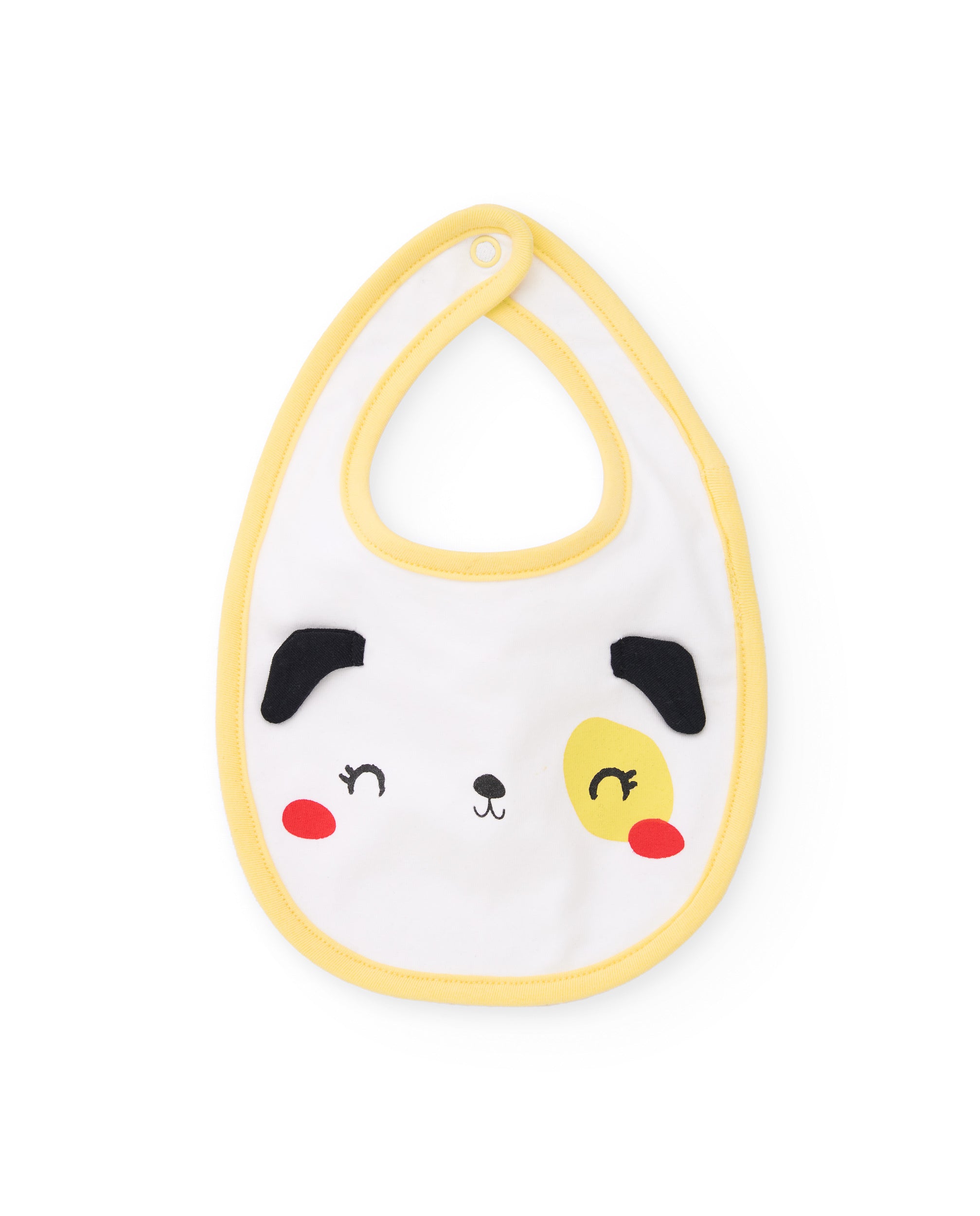 TucTuc Accessori Cagnolini Set 2 Bavaglini Neonata Giallo Cotone