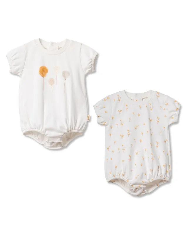 Baby Cosy Set 2 Pagliaccetti Cotone Organico Palloncini Estate