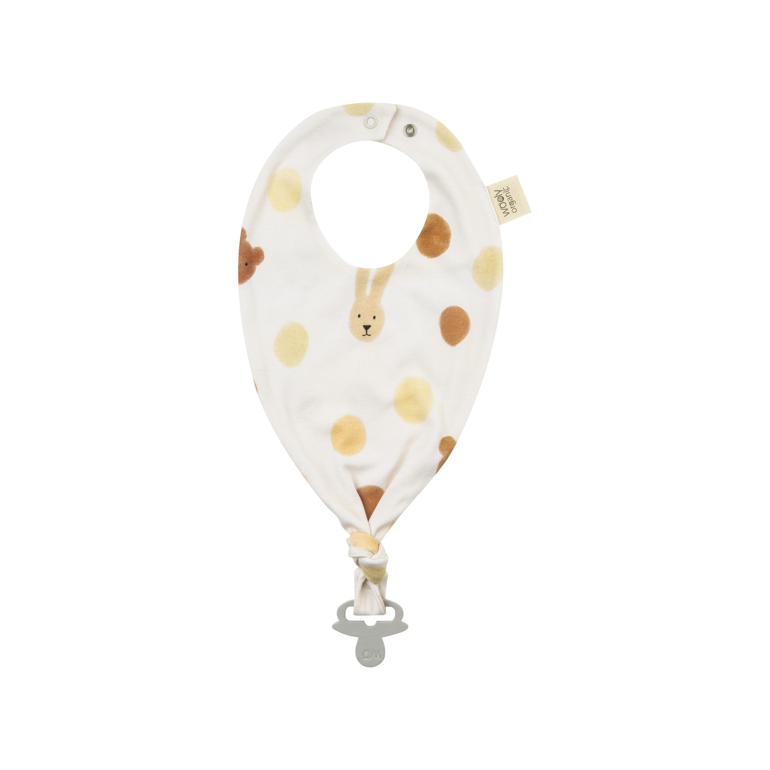 Woolly Organic Baby Bibs bavaglino neonato cotone bio con clip