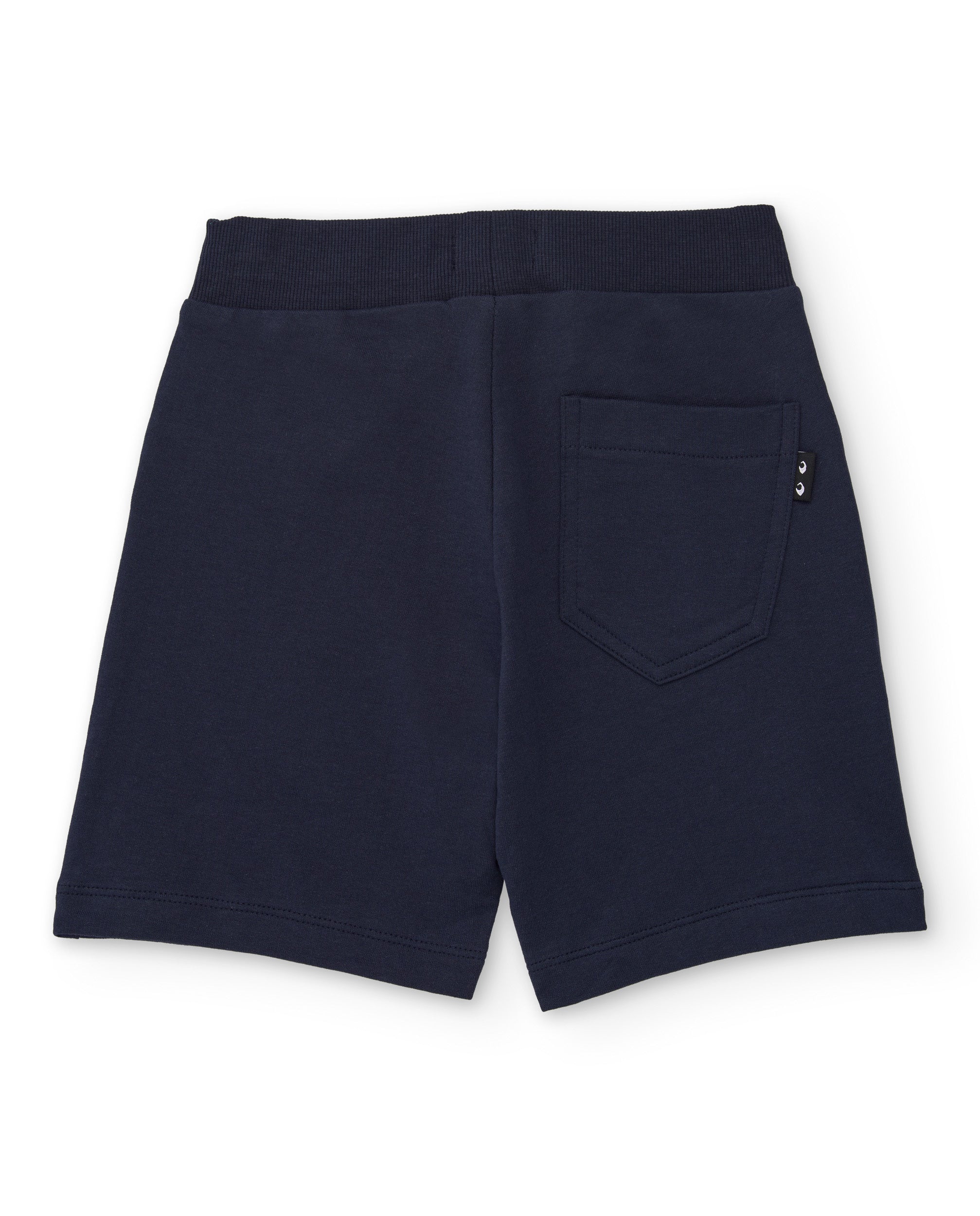 TucTuc Bermuda maglia bambino navy vita elasticizzata