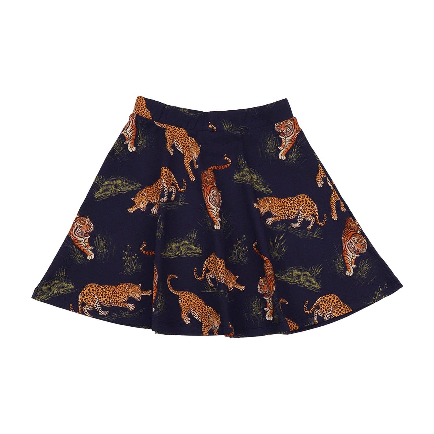Walkiddy gonna Tigri e Leopardi cotone biologico 4-5 anni