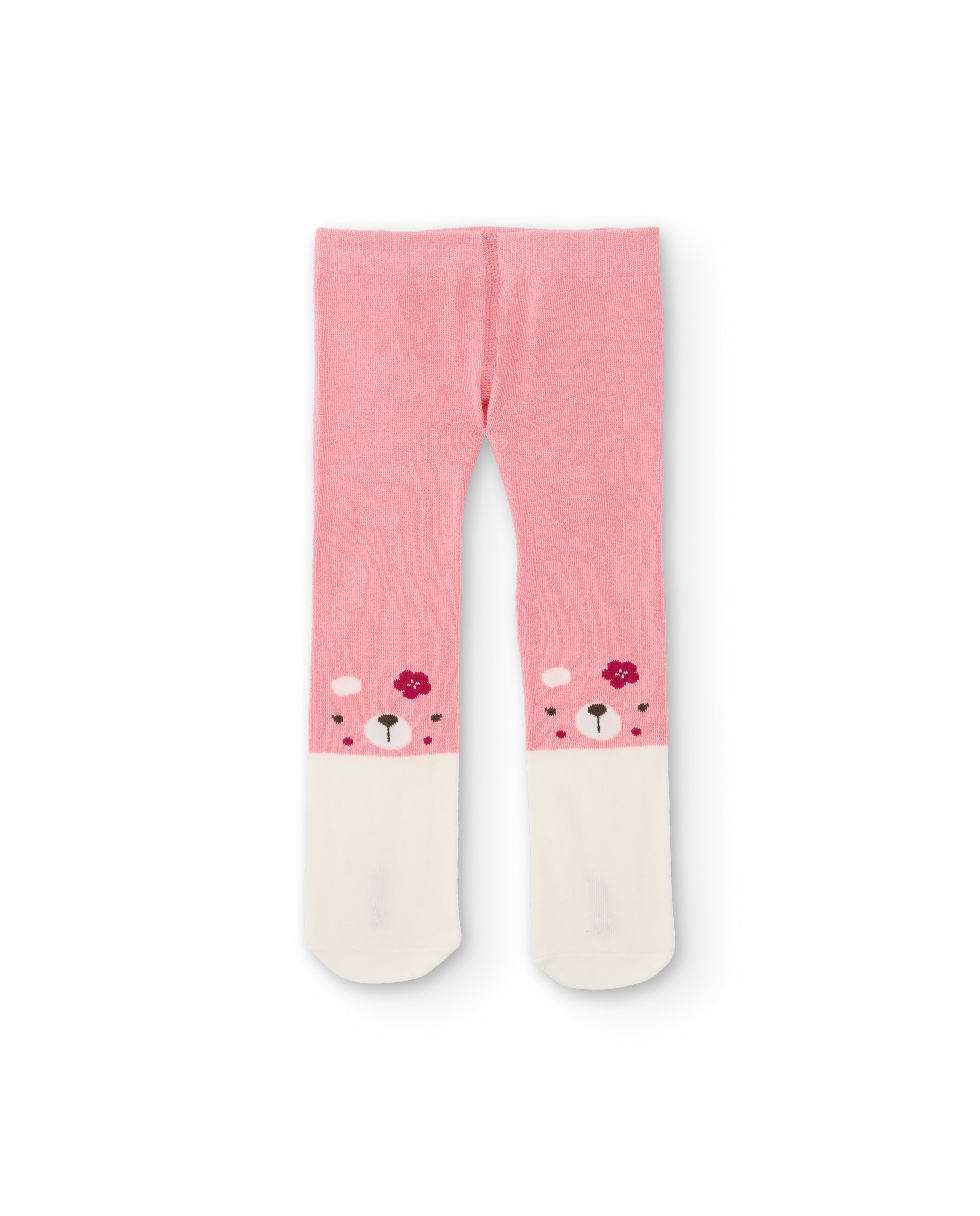 TucTuc Accessori Collant Neonata Rosa Maglia Faccine Animali Caldo