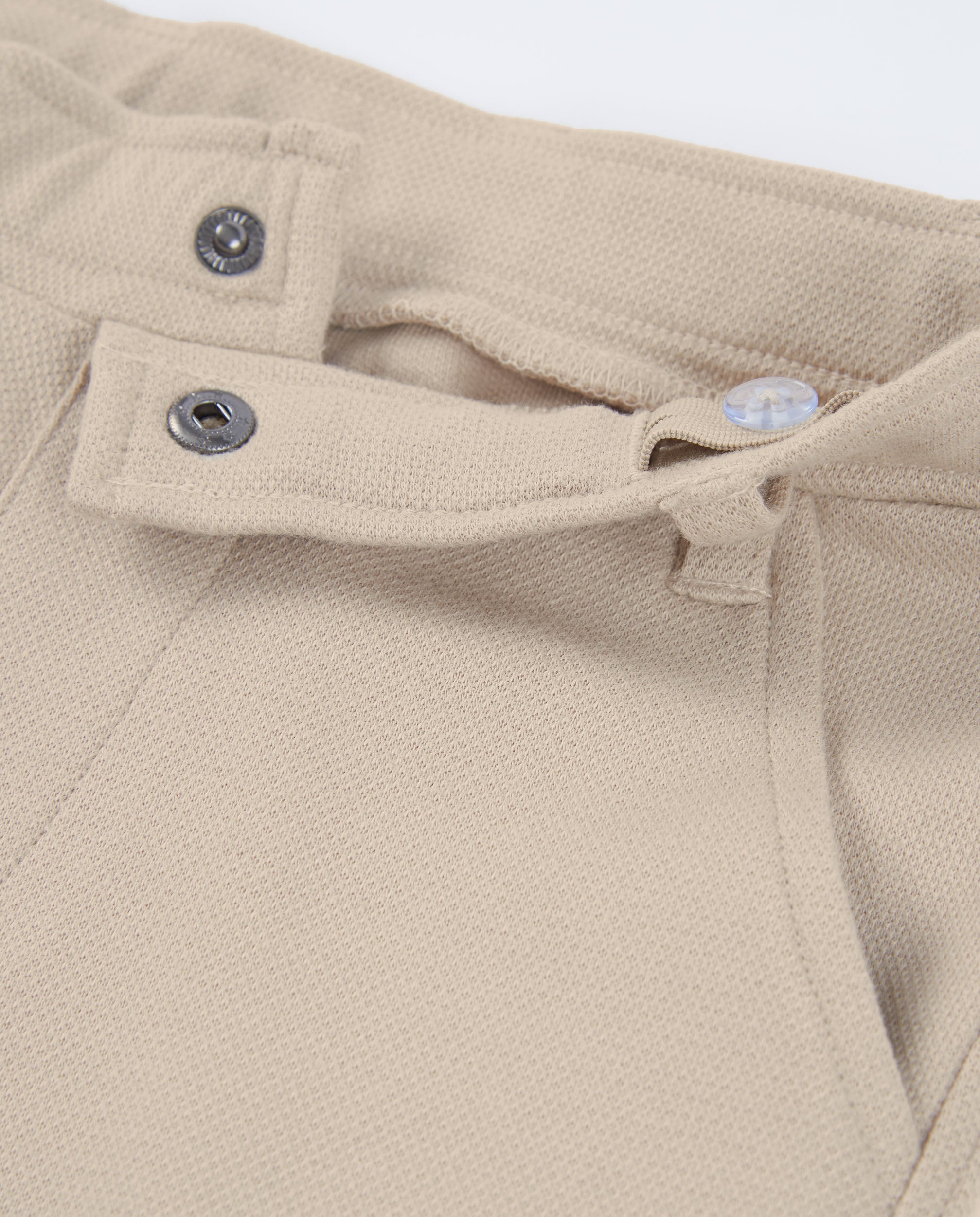 TucTuc Pantaloni bimbo dritto beige tasche cotone