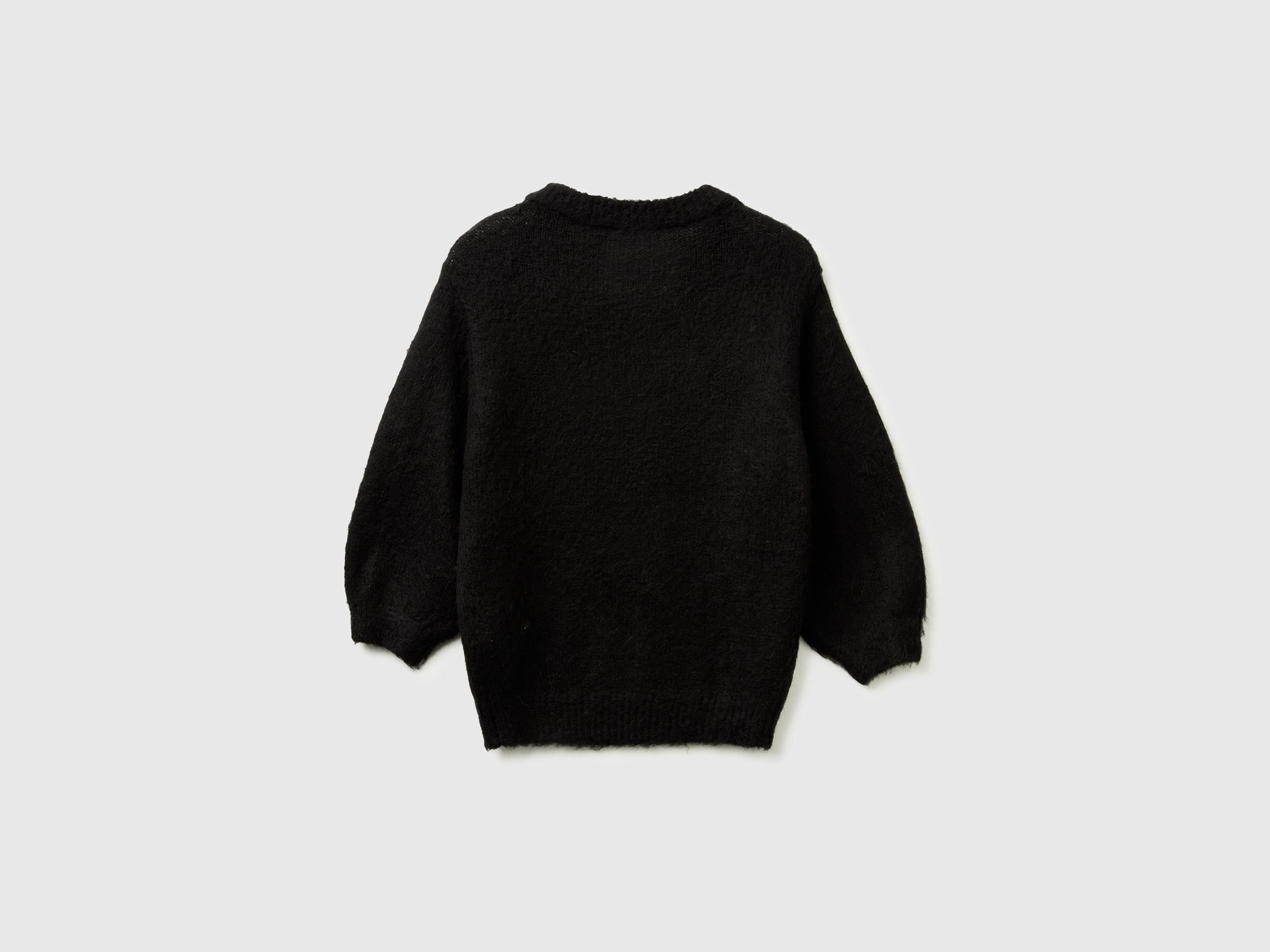 United Colors of Benetton Maglione Manica Corta Mohair Caldo