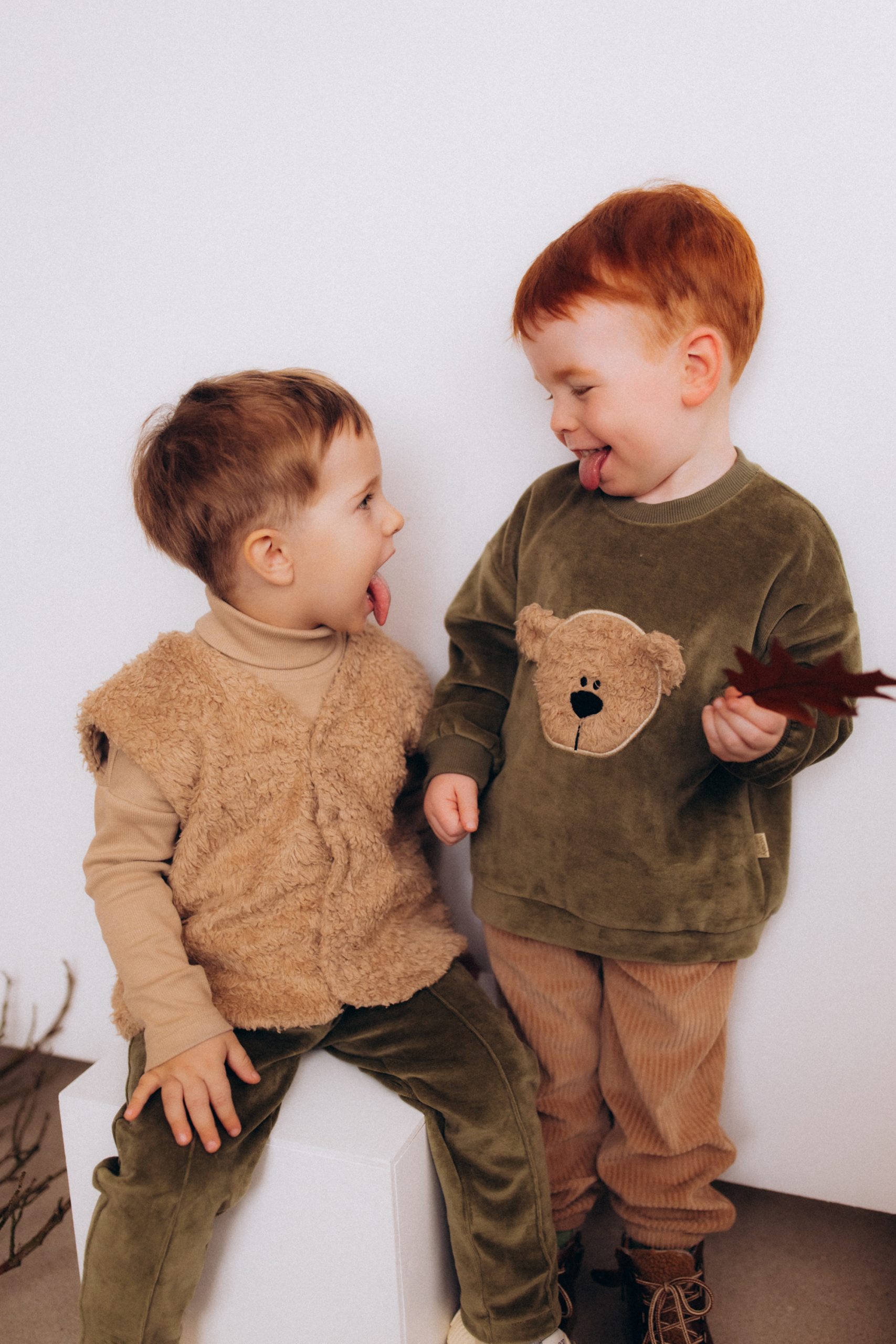 Woolly Organic Velour Felpa Bambino Ricamata Cotone