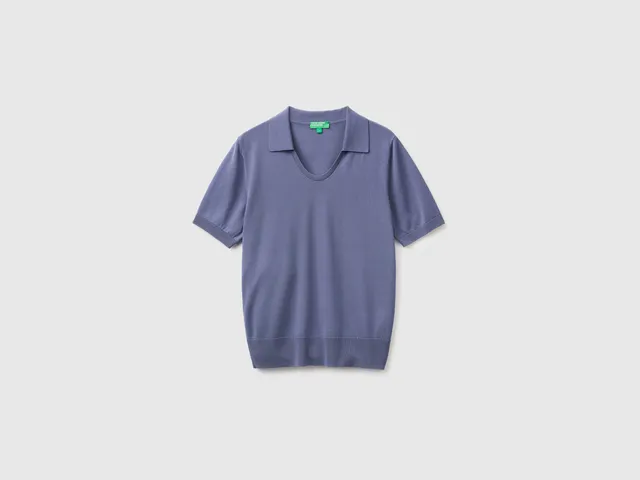 United Colors of Benetton Short-sleeved silk blend maglione seta taglia M