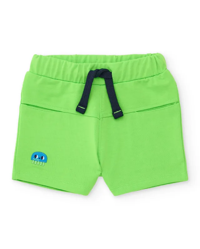 TucTuc Bermuda shorts bambino verde vita elasticizzata