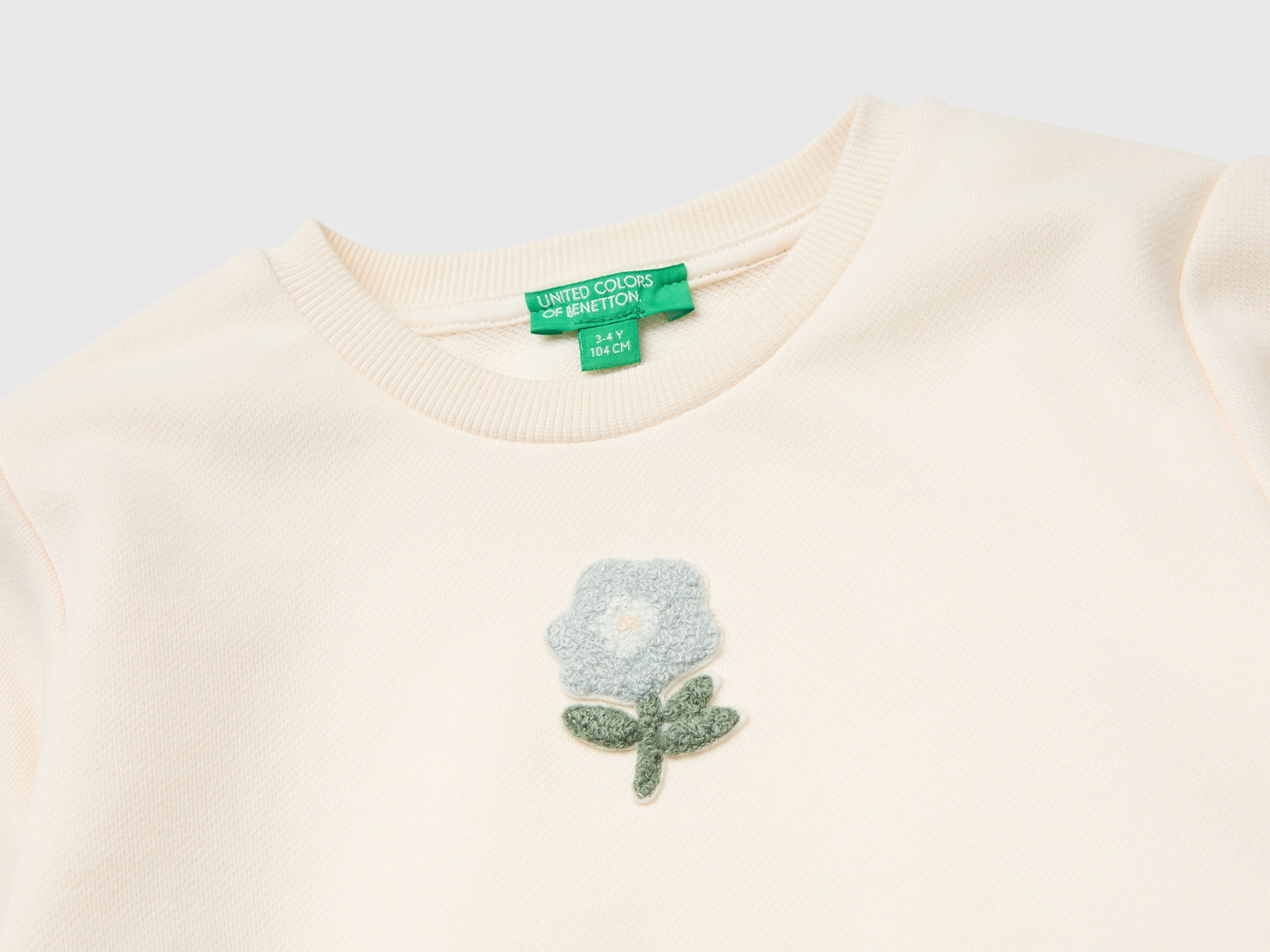 Benetton Vestito Bambina Gonna Fiori Cotone