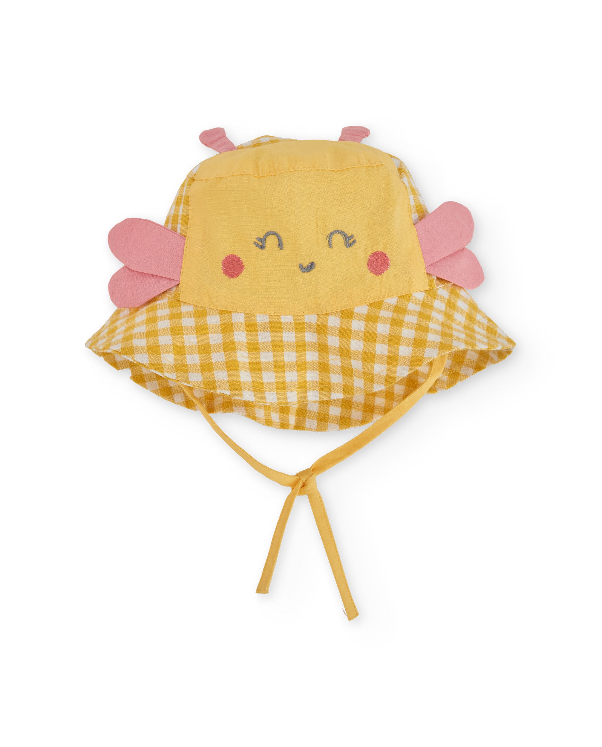 TucTuc Accessori cappellino neonata vichy giallo 42
