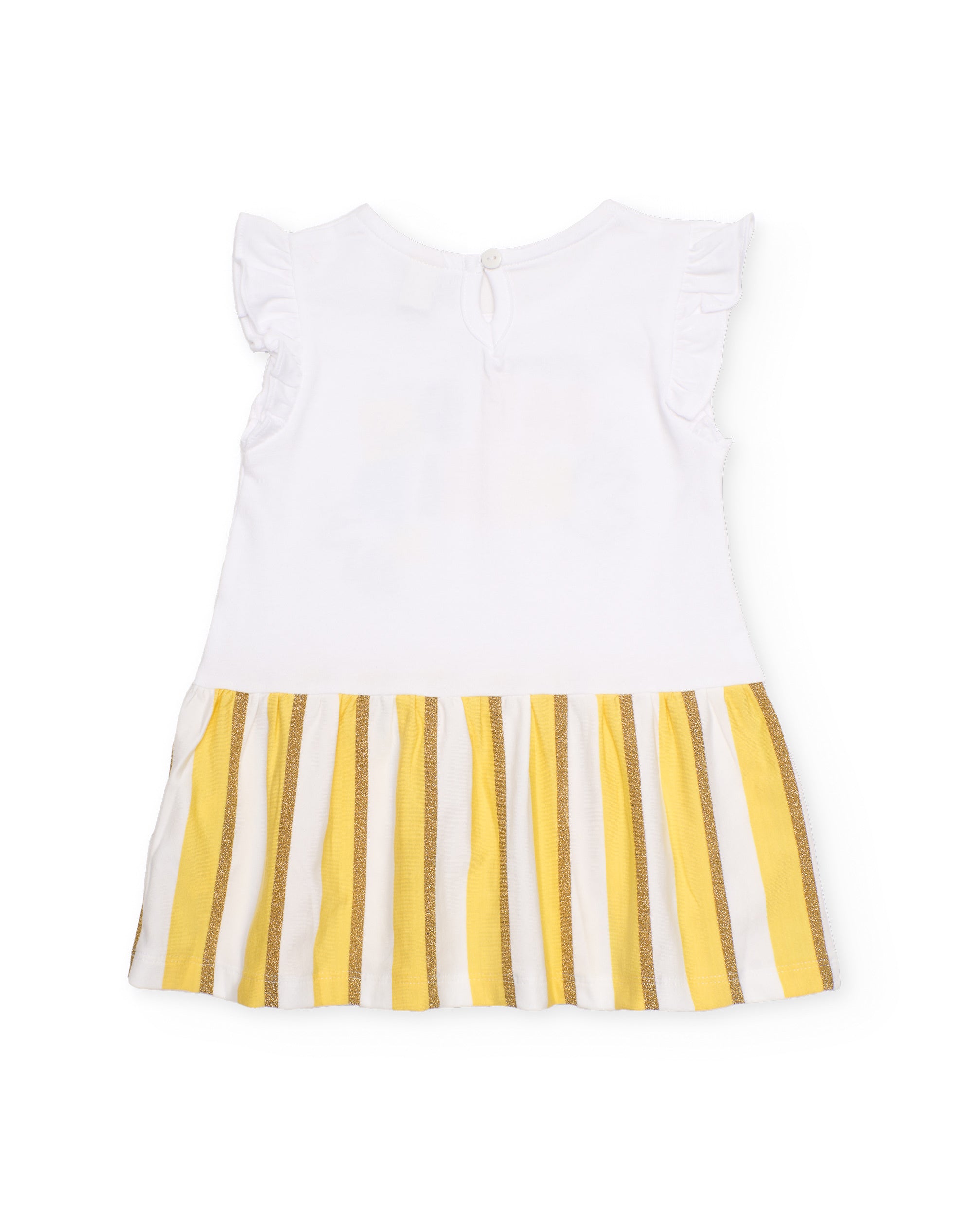 TucTuc Vestiti Vestito Righe Verticali Giallo Neonata
