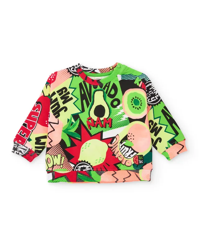TucTuc Felpe felpa bambino fumetto frutta verde