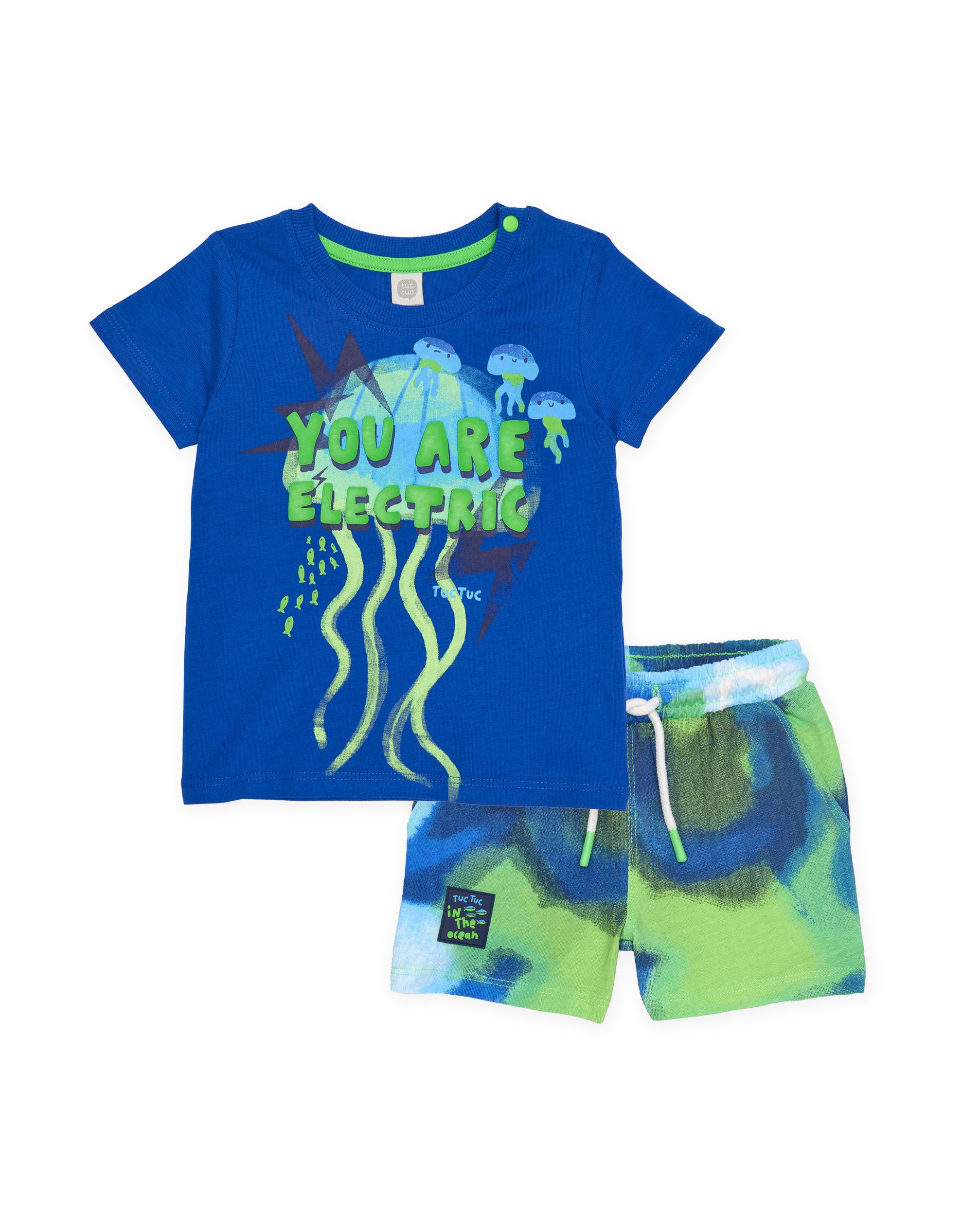 TucTuc Completi Completo Bambino maglia blu 2 pezzi