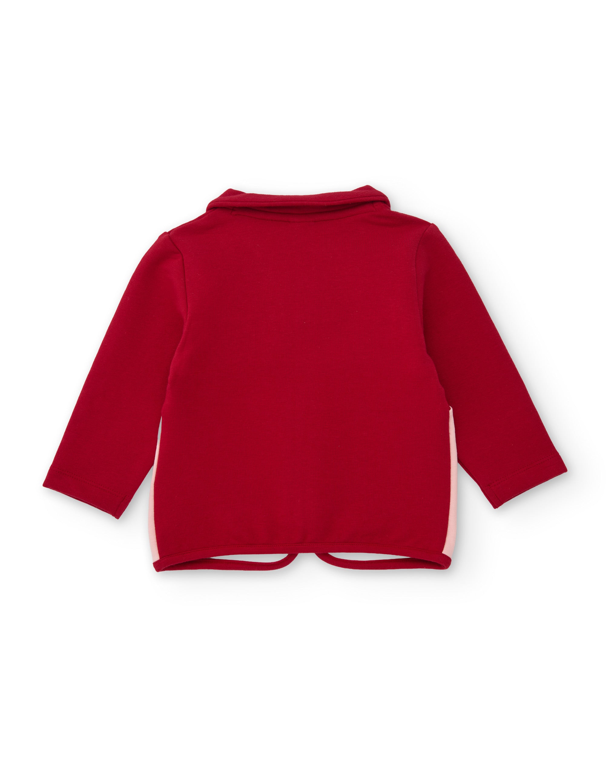 TucTuc Completi completo neonato rosso cerniera felpa 3 pezzi