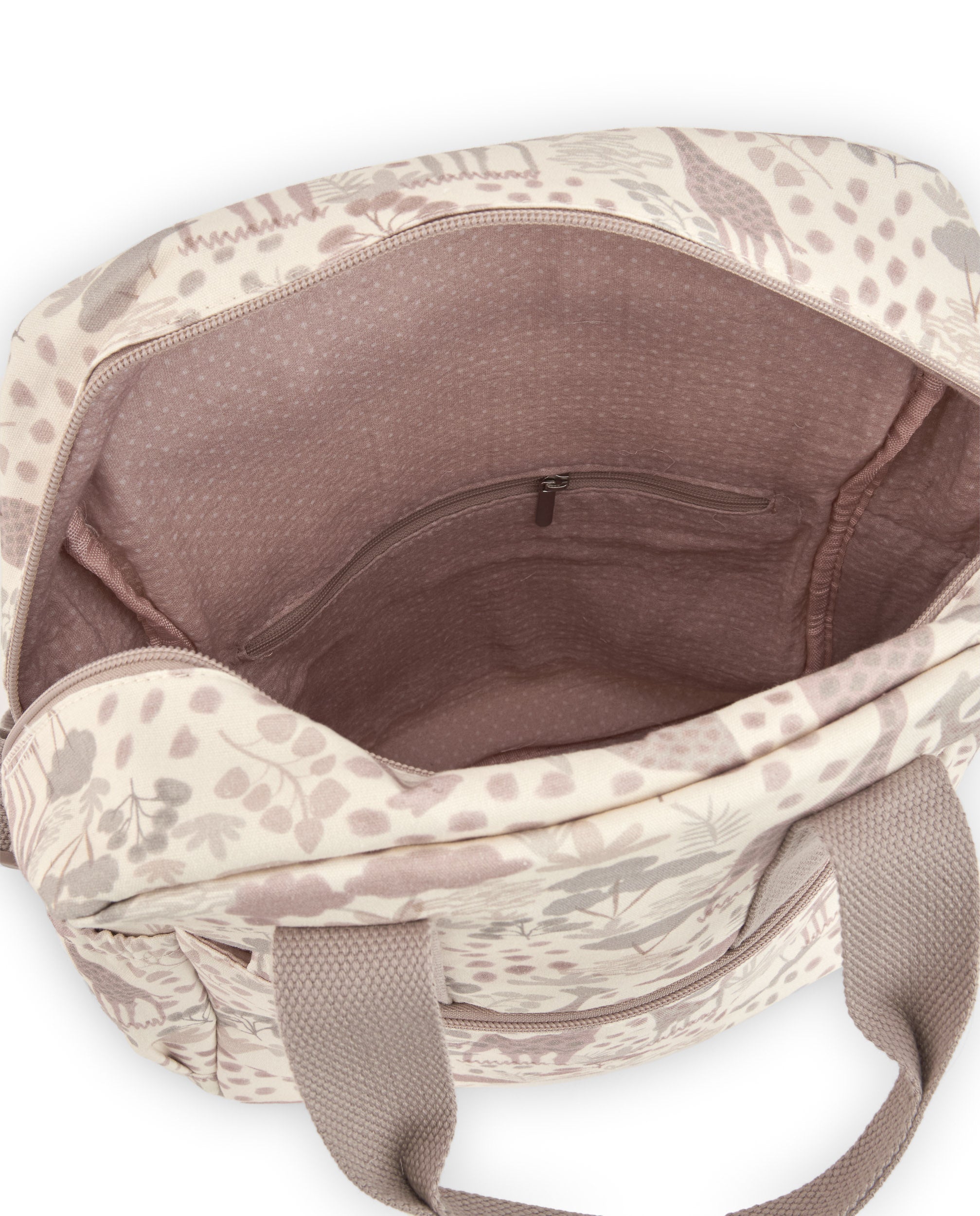 TucTuc Accessori zaino passeggio beige stampa giraffe