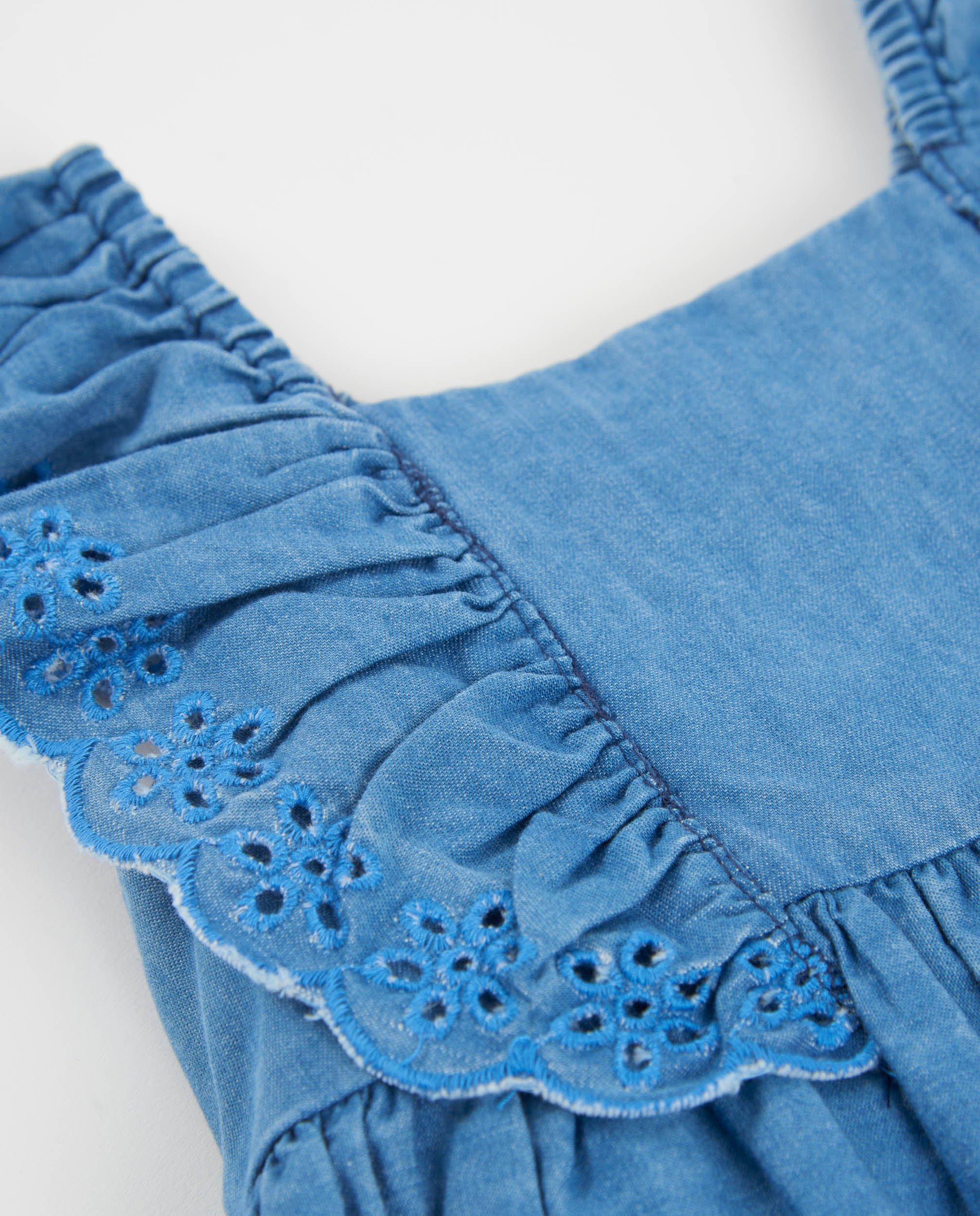 TucTuc Vestiti vestito bambina jeans blu denim