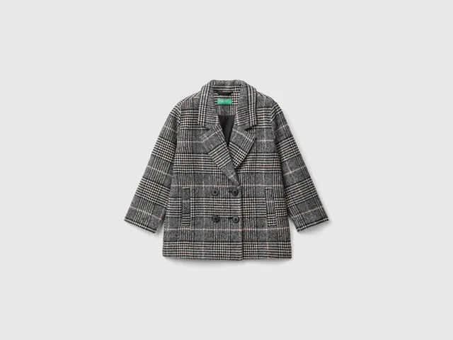 United Colors of Benetton cappotto doppiopetto principe di Galles