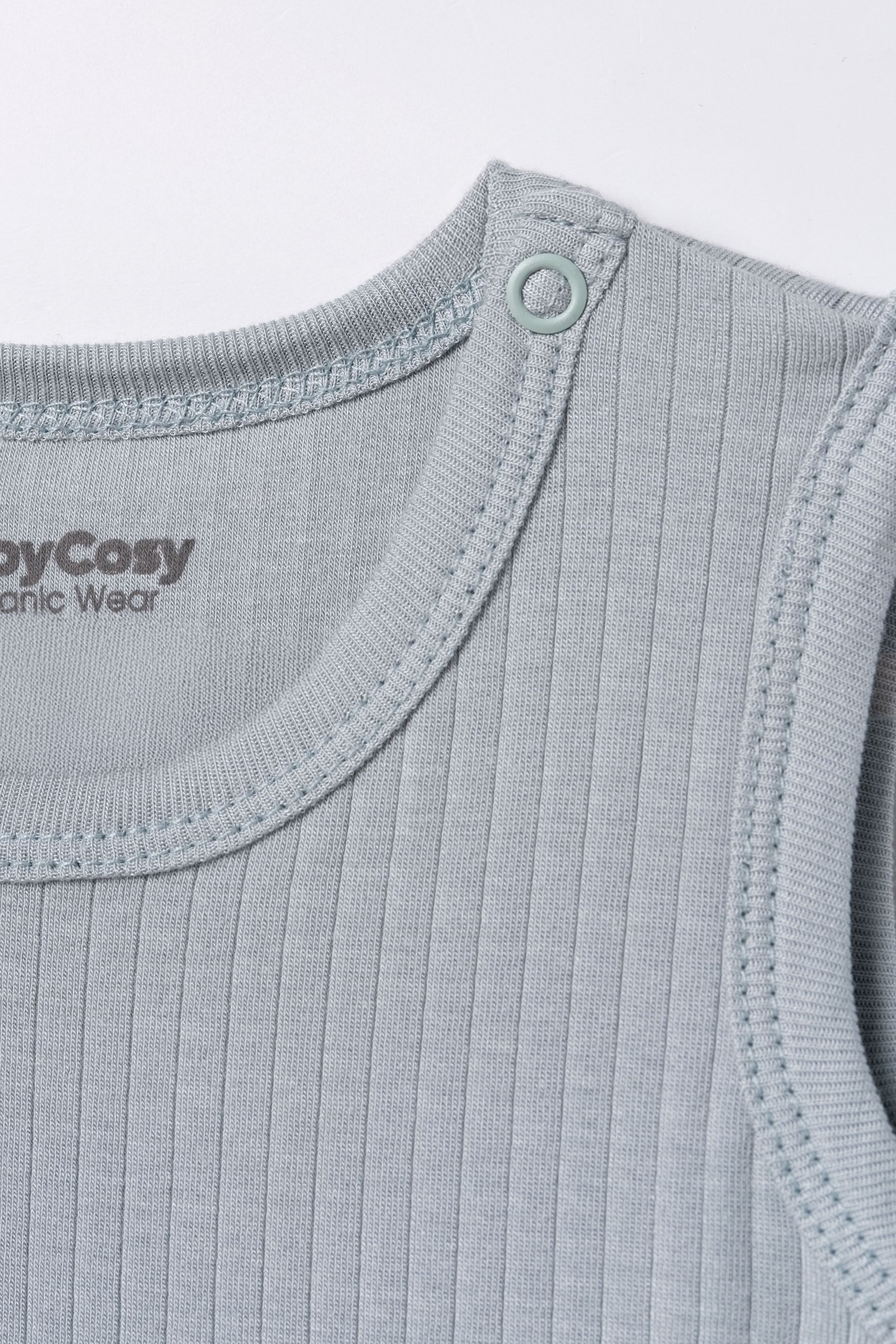 BabyCosy Set 2 Body Senza Maniche Modal Azzurro 0-3 Mesi