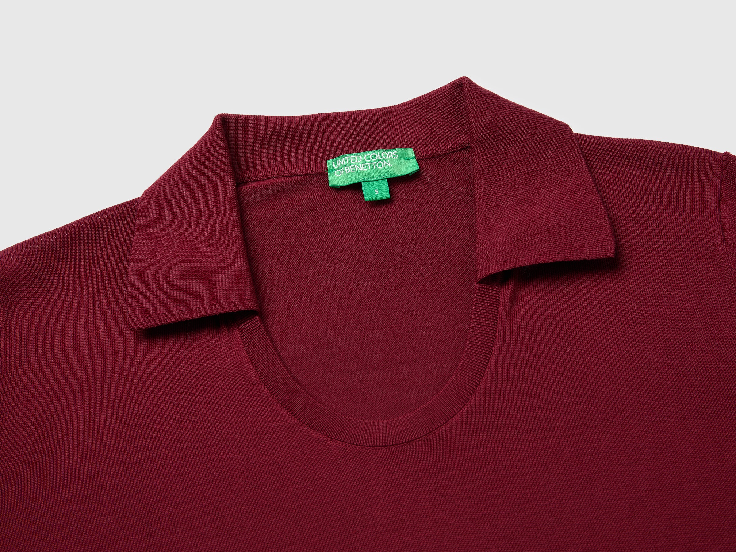 United Colors of Benetton maglione manica corta lyocell seta M
