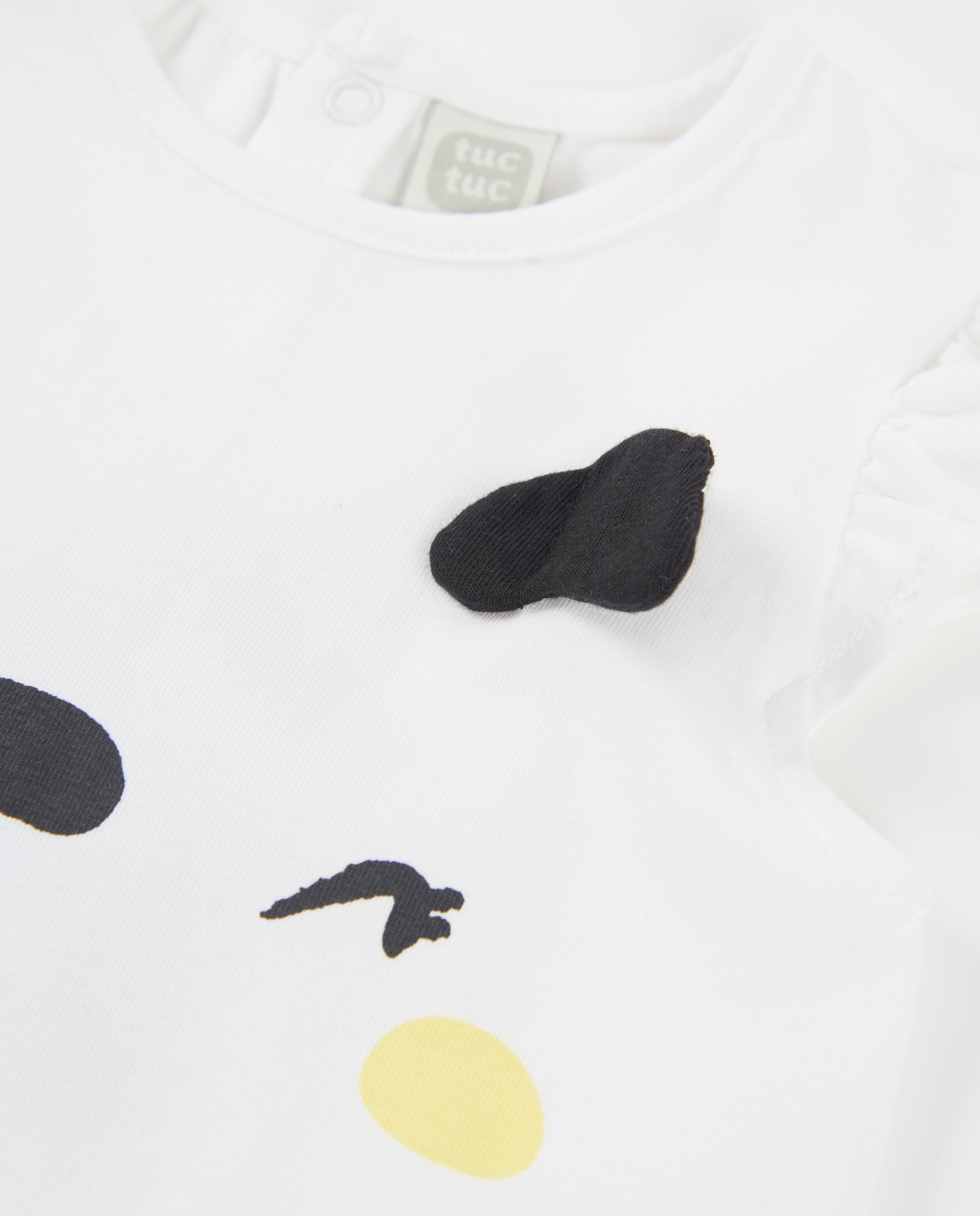 TucTuc Completi completo neonata maglia bianco macchie