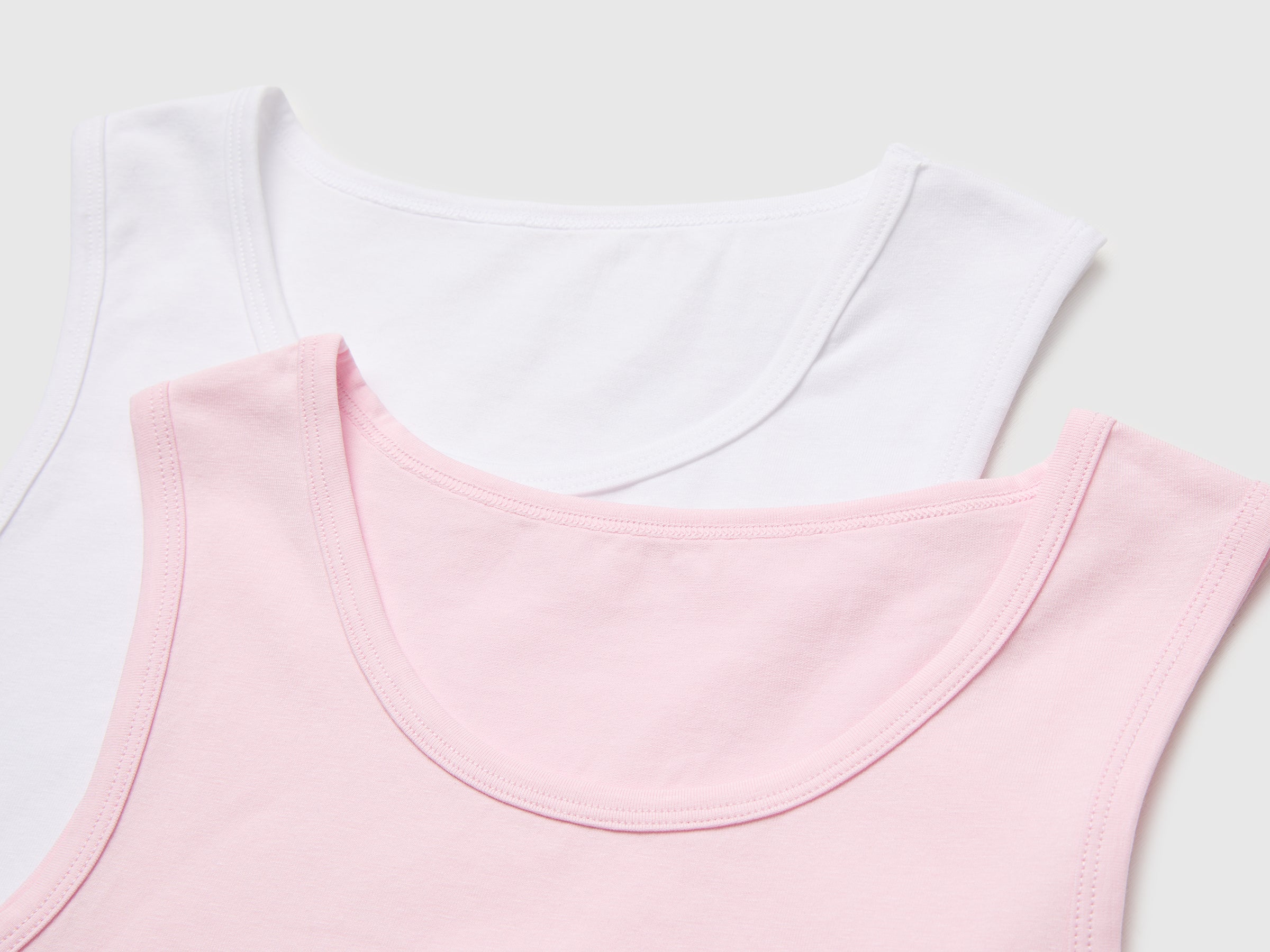 United Colors of Benetton canottiera cotone elasticizzato 2 pezzi