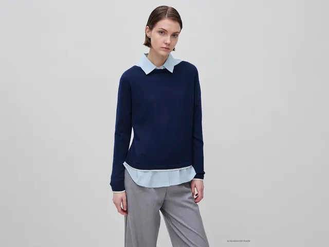 United Colors of Benetton maglione Merino scollo barca donna