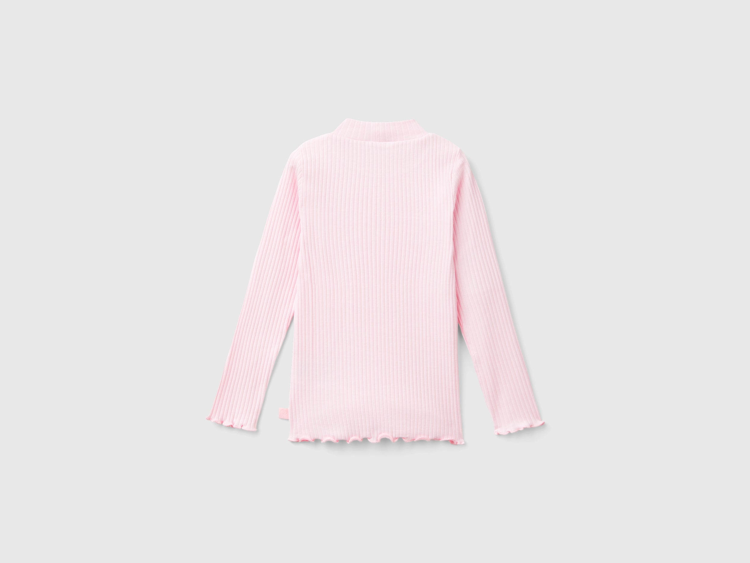 United Colors of Benetton t-shirt bimba cotone collo alto 104