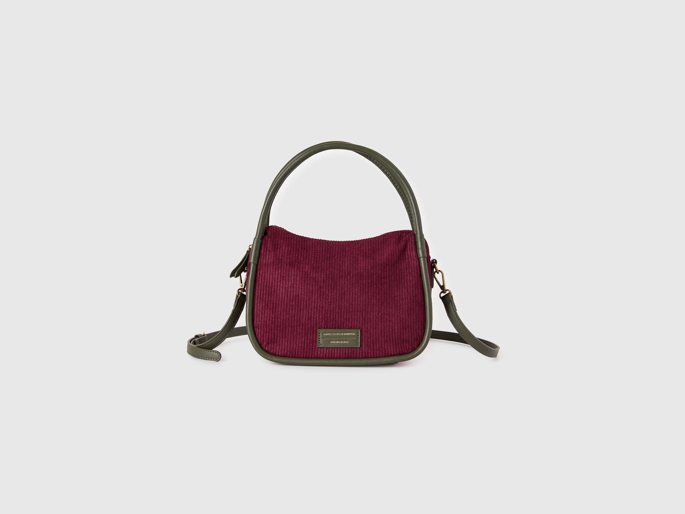 United Colors of Benetton Velvet shoulder bag borsa OS velluto
