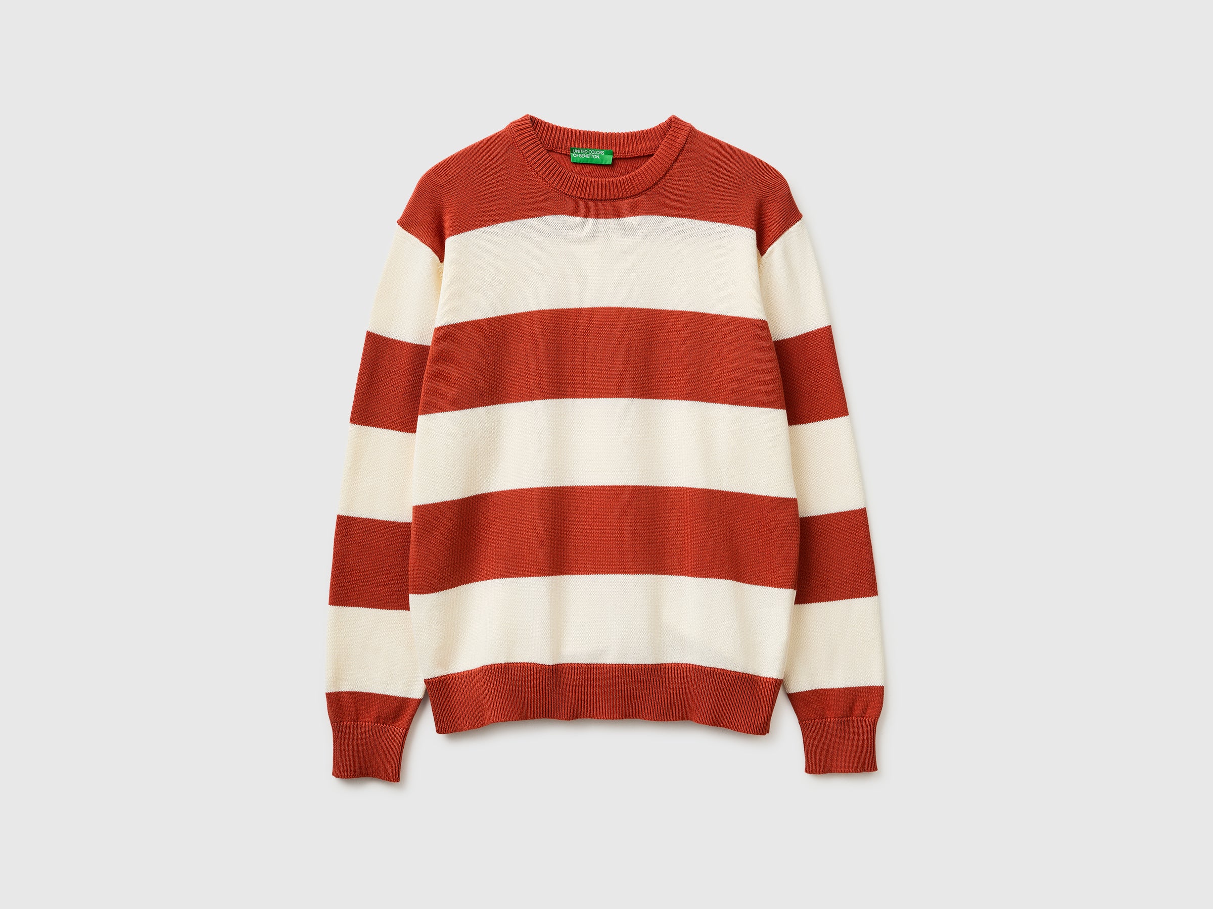 United Colors of Benetton Striped maglione cotone a righe