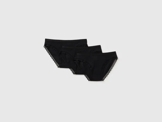 United Colors of Benetton Slip 3 Pezzi Mutande Cotone M Modal
