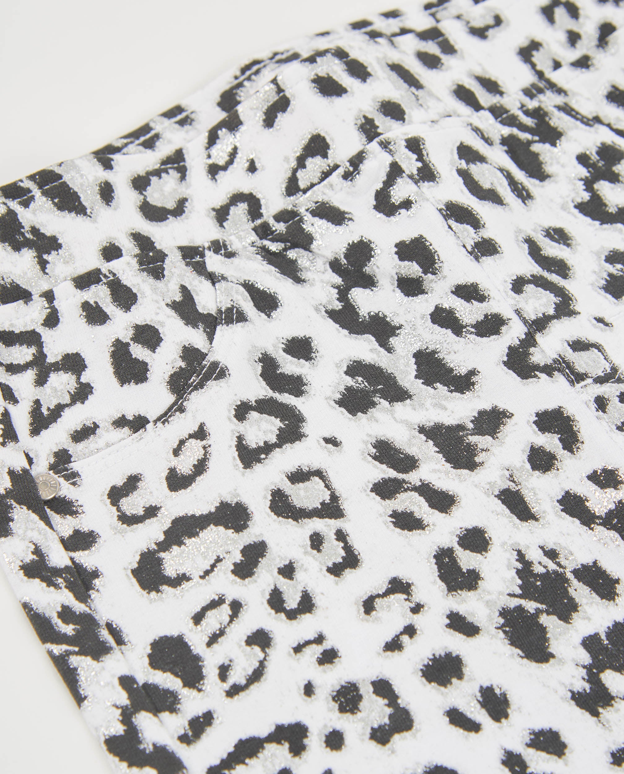 TucTuc Bermuda shorts bambina bianco stampa animalier