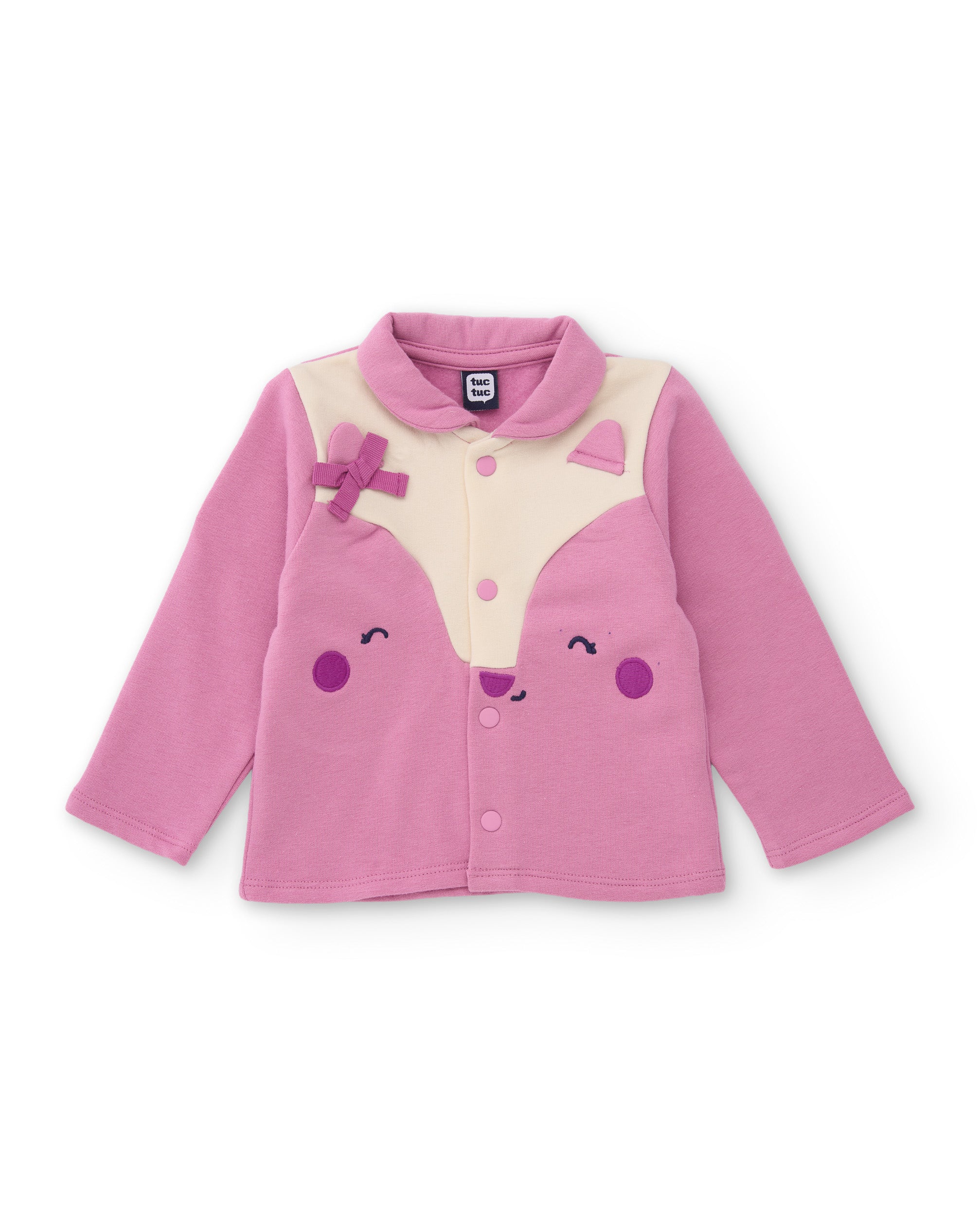 TucTuc Completi Magic Foxy Neonata Rosa in Felpa
