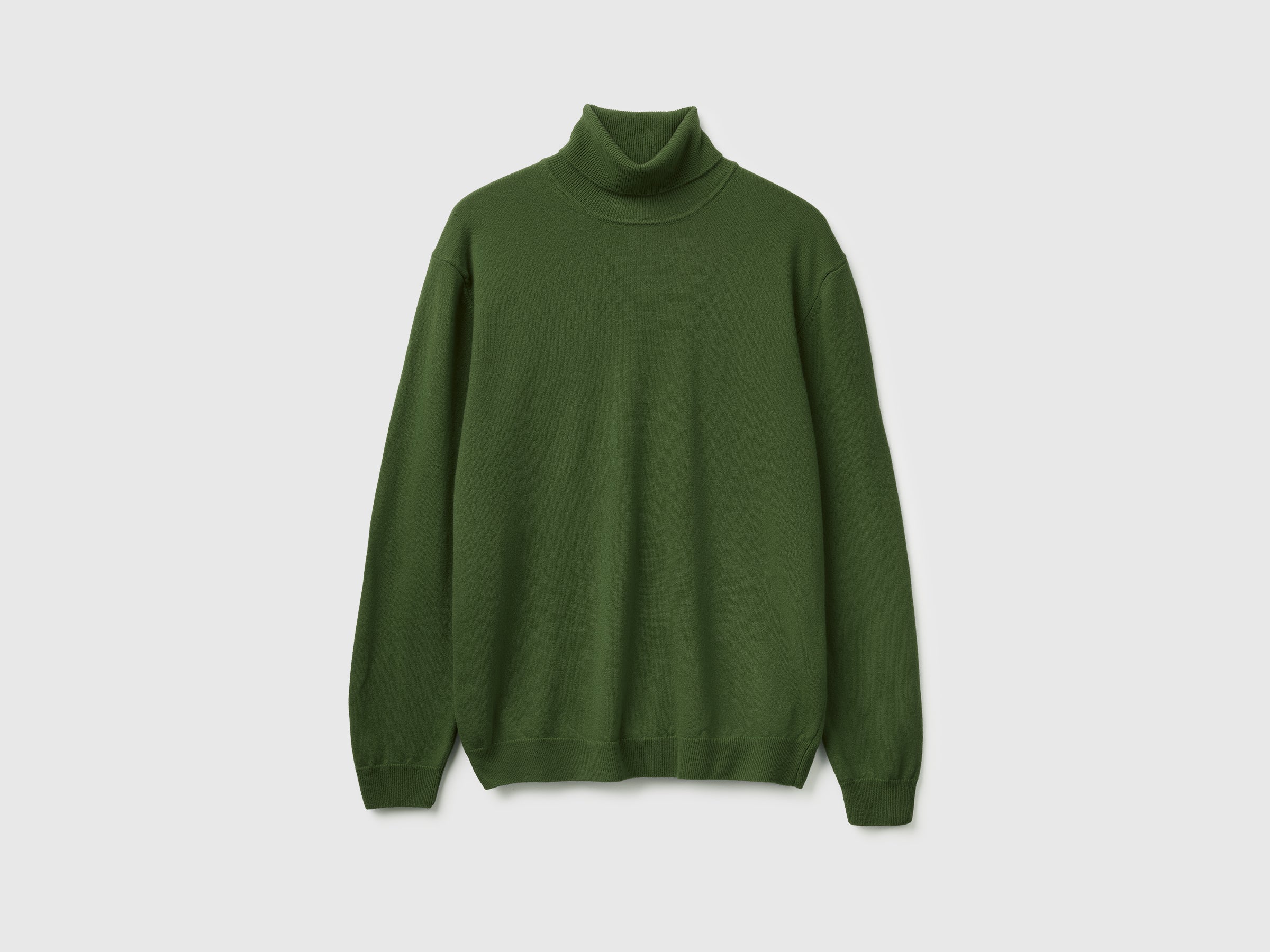 United Colors of Benetton Dolcevita Lana Merino Verde Oliva L