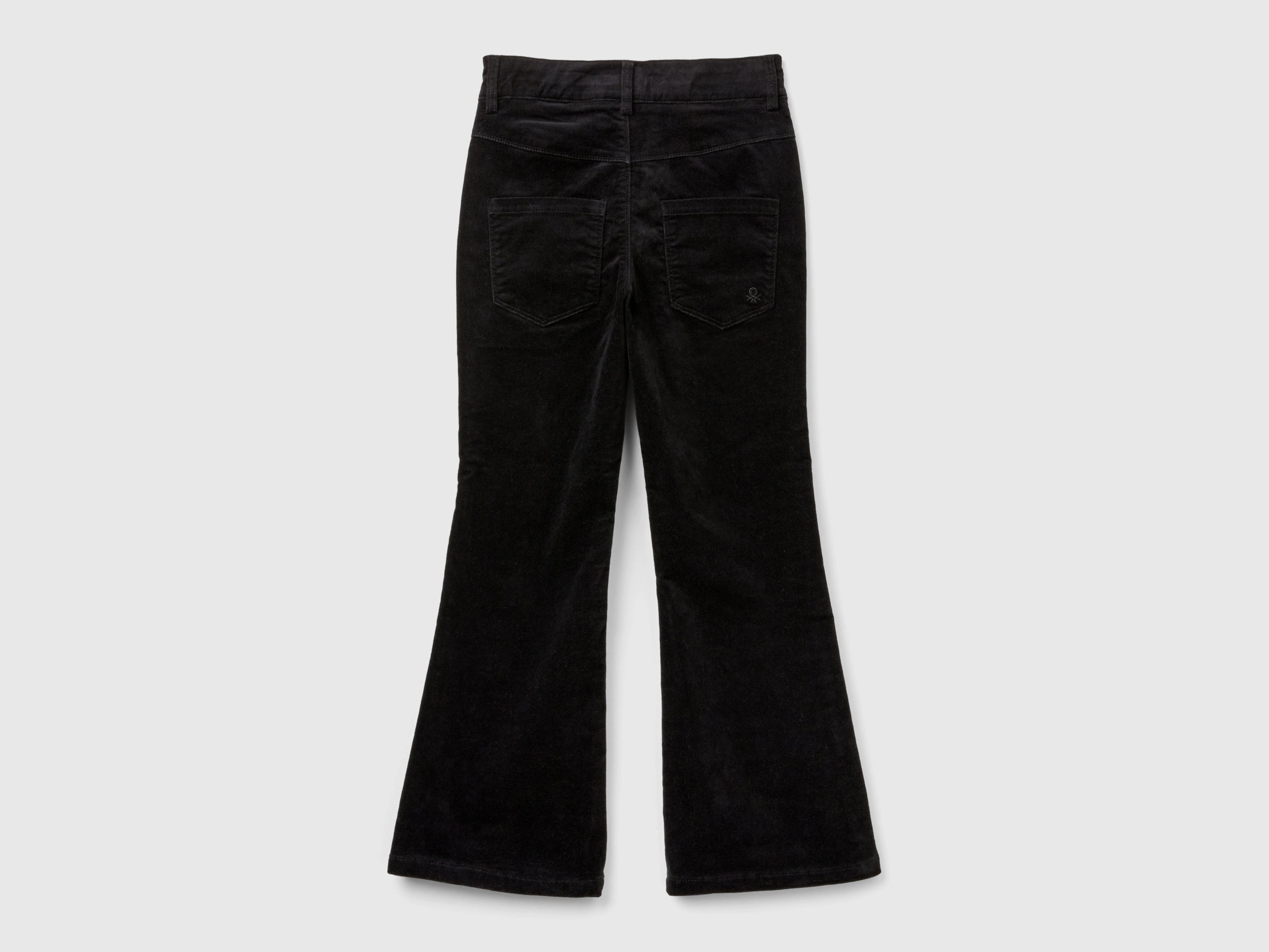 United Colors of Benetton Trousers Pantaloni Velluto Flare L