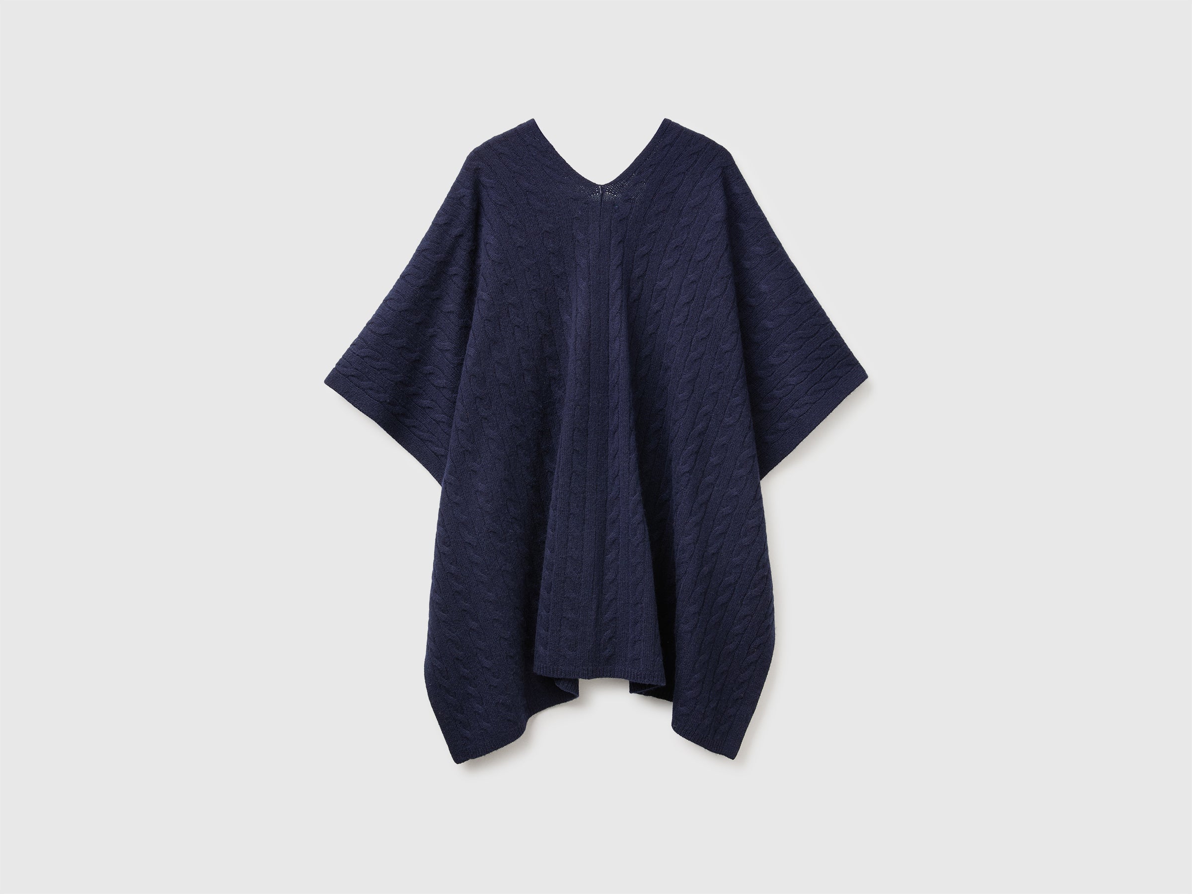 United Colors of Benetton mantella trecce OS lana cashmere