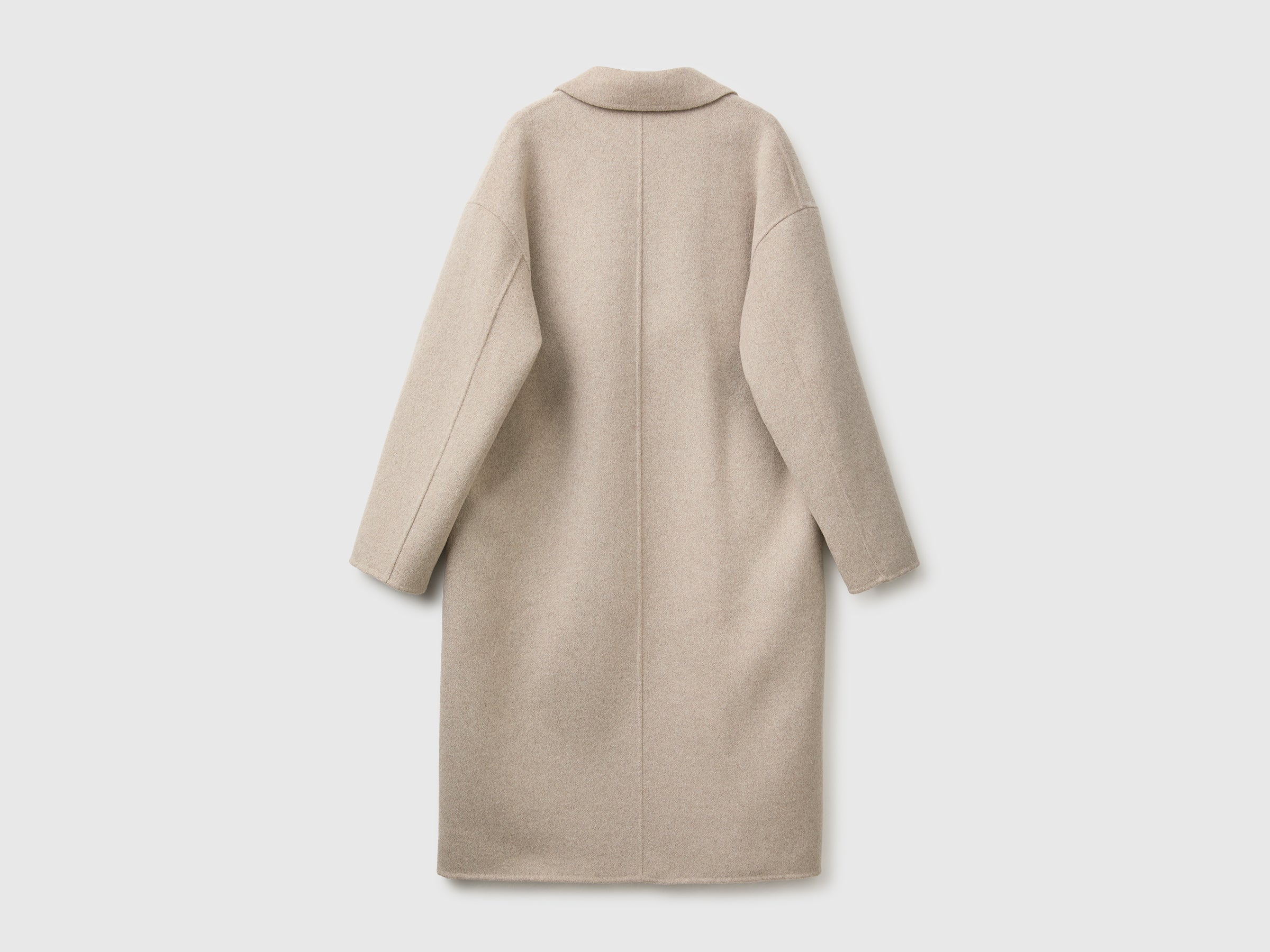 Benetton cappotto lungo doppiopetto lana taglia M