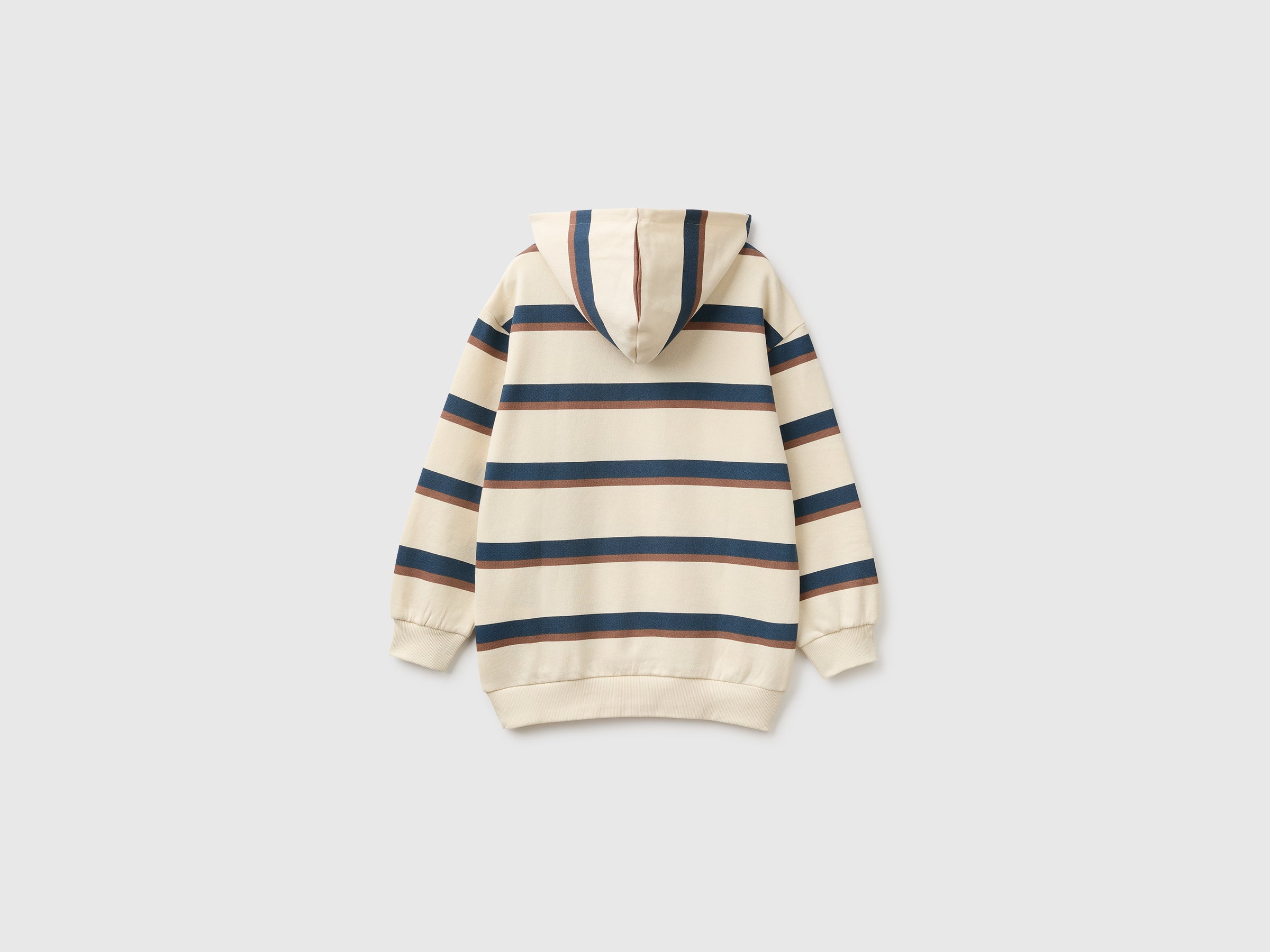 United Colors of Benetton felpa cappuccio righe cotone M