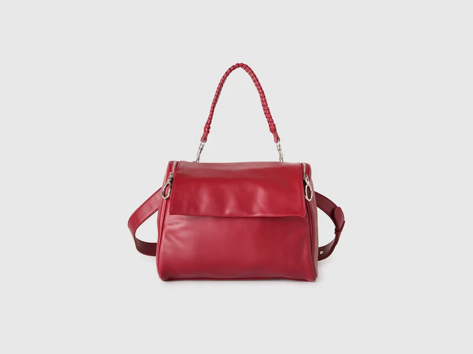United Colors of Benetton Bag borsa OS manico intrecciato